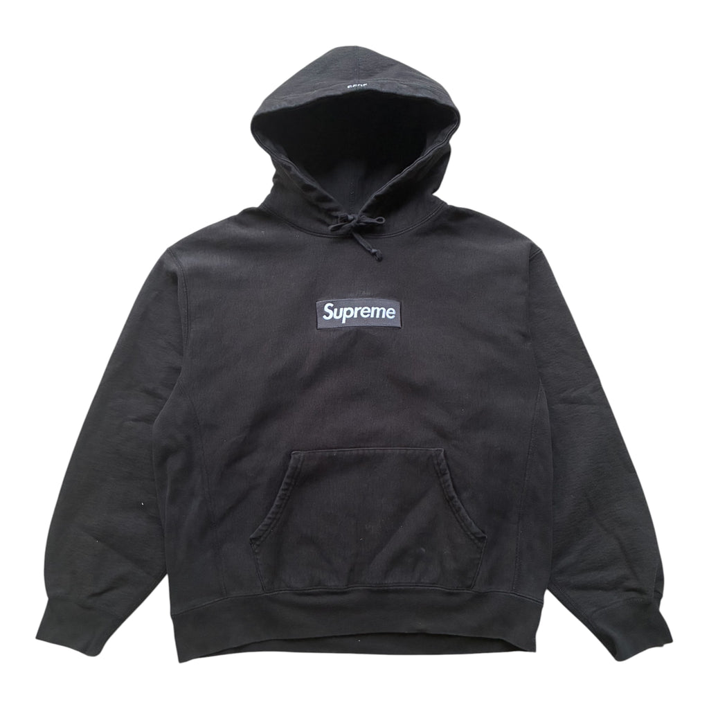 Supreme box logo “FW23 black” hoodie (M)