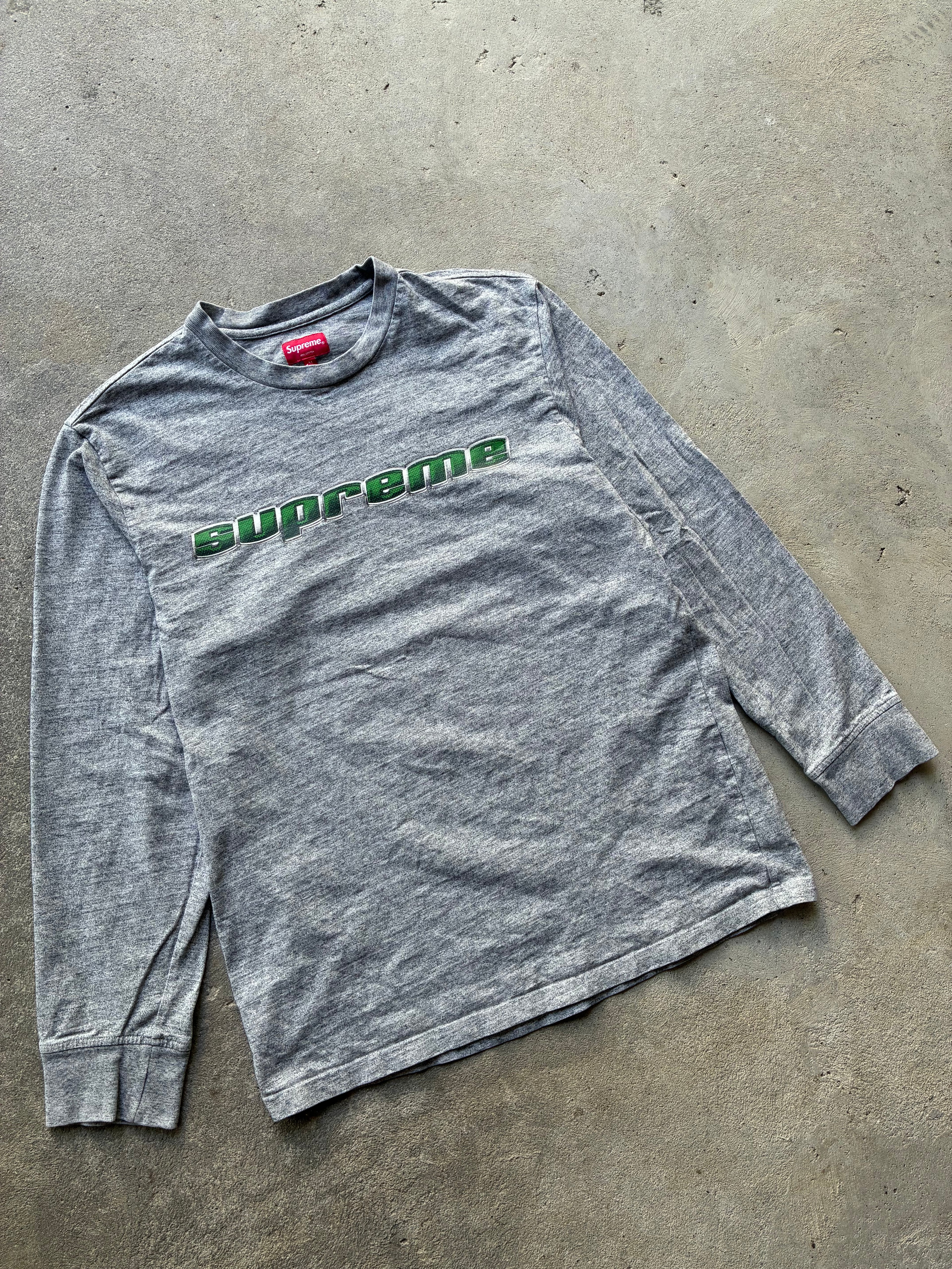 Supreme “CHROME LOGO L/S” Long Sleeve (M)