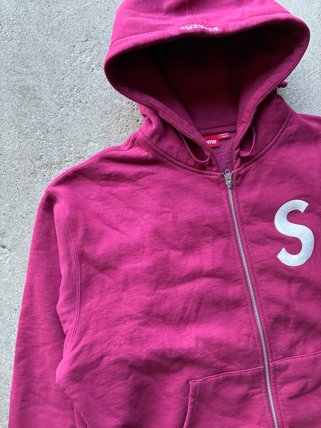 Supreme “S LOGO” Zip Up Hoodie (L)