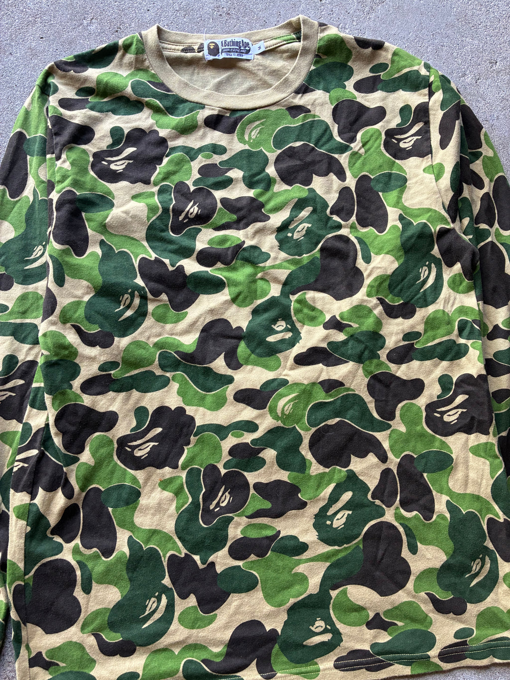 Bape “CAMO” Long Sleeve (M)