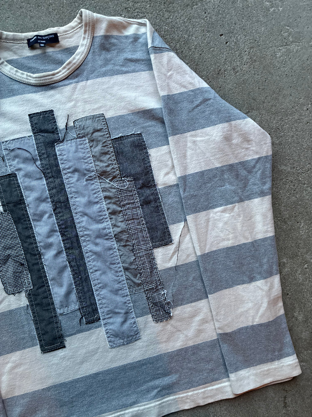 Stripped Comme des garçons Homme “RIPPED” Long Sleeve (M)