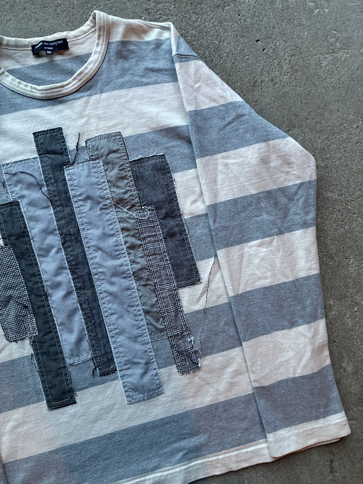 Stripped Comme des garçons Homme “RIPPED” Long Sleeve (M)