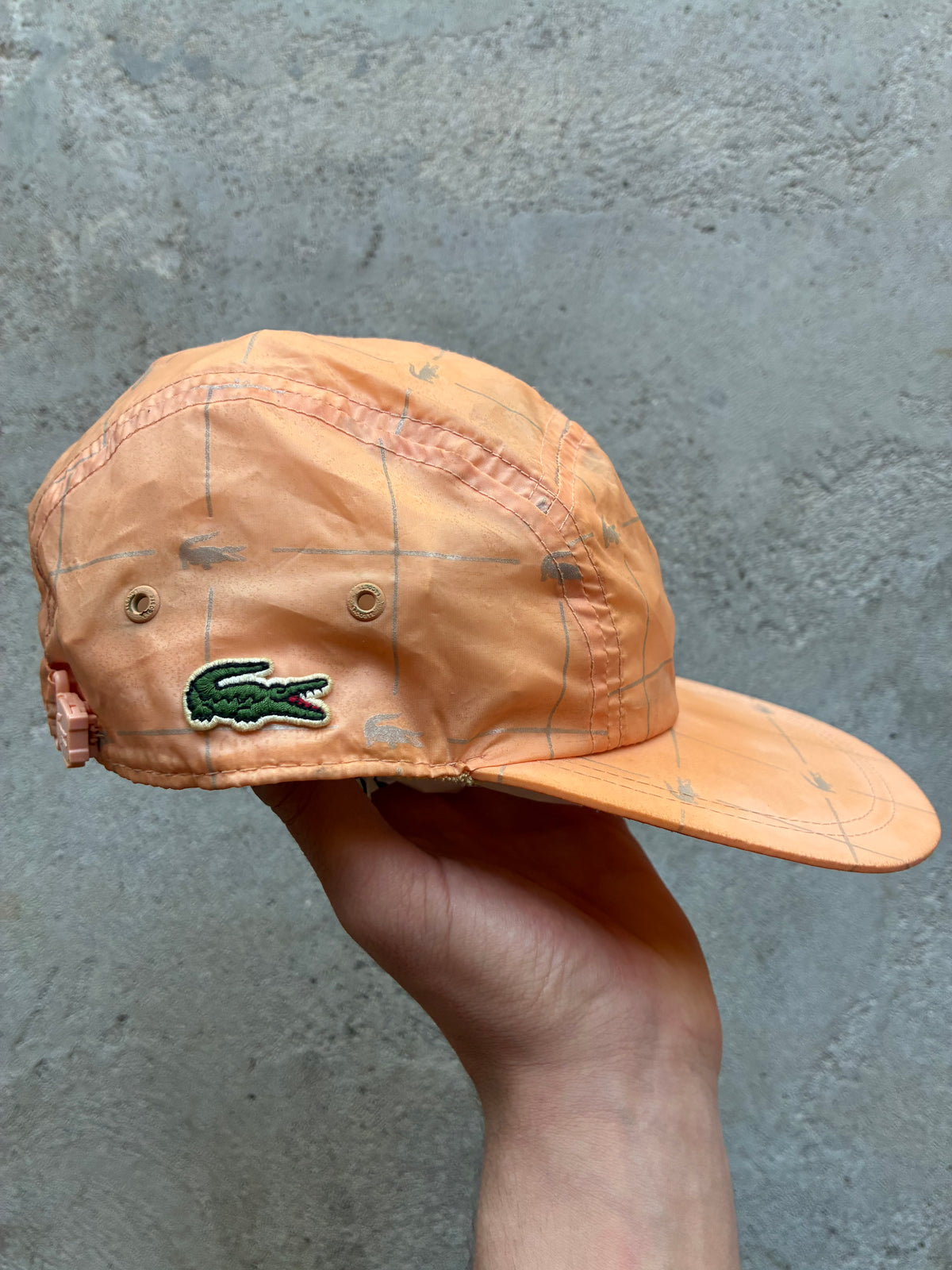 Reflective supreme x Lacoste Camp Cap (Adjustable)