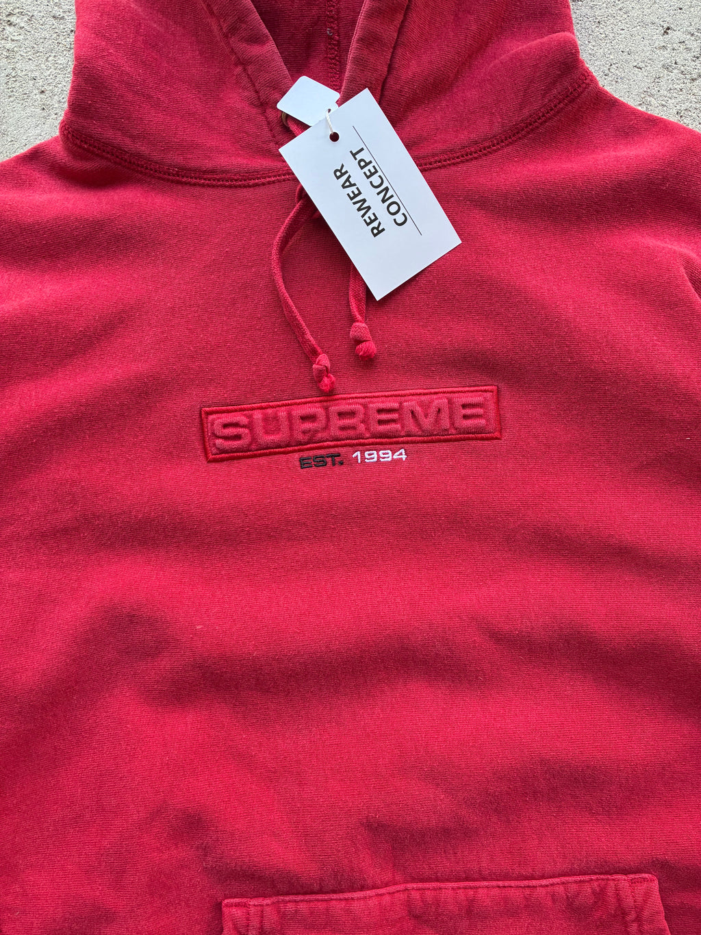 Supreme “EBOSSED LOGO SS18” Hoodie (M)
