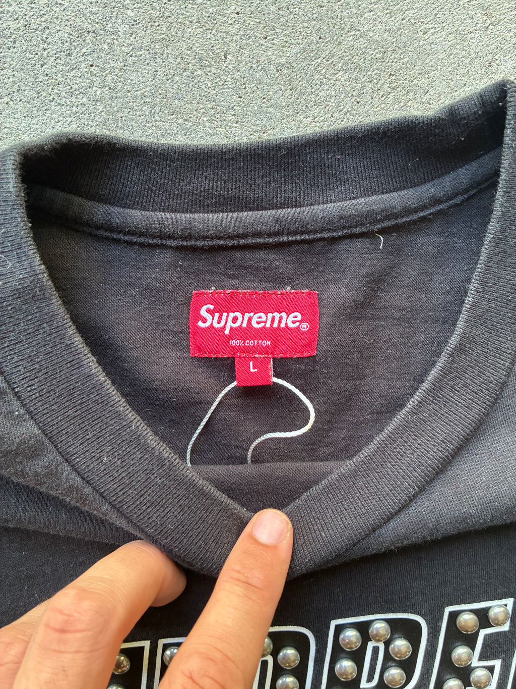 Supreme “STUDDED” Long Sleeve (L)