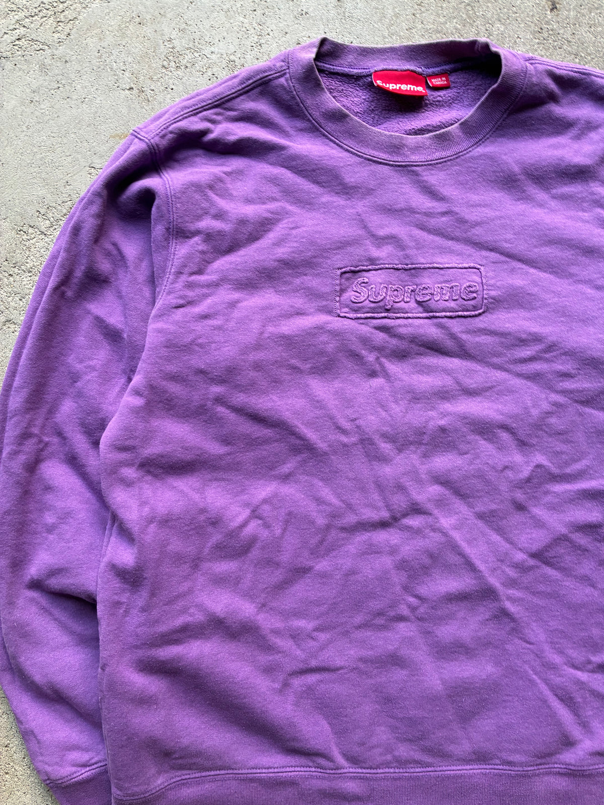 Supreme “CUTOUT LOGO” Box logo Crewneck (M)