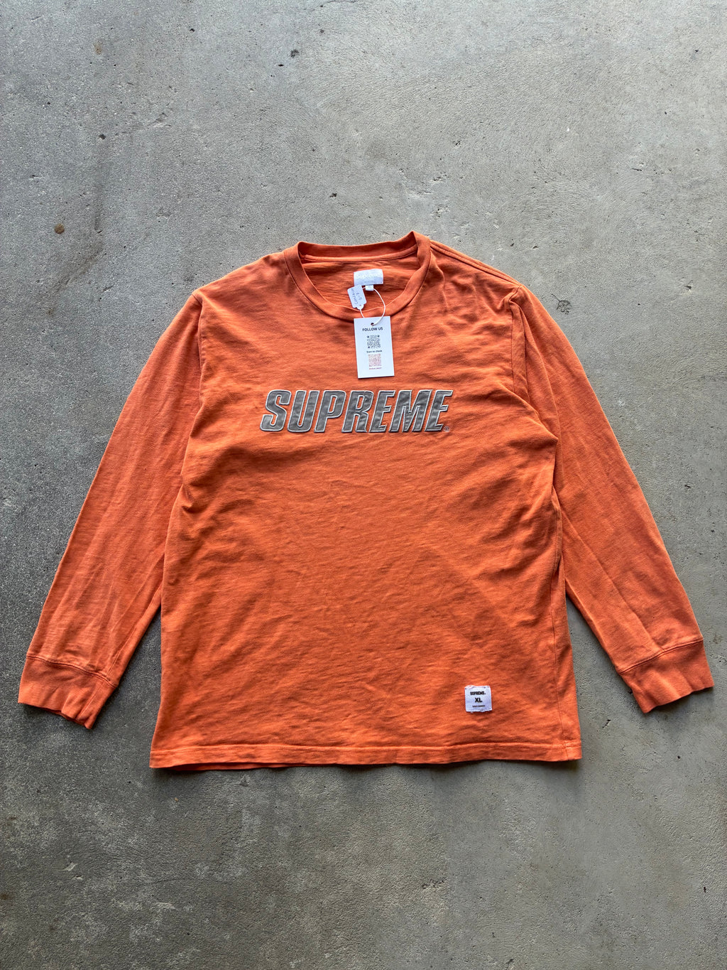 Supreme “METALLIC L/S REFLECTIVEE” Long Sleeve (XL)