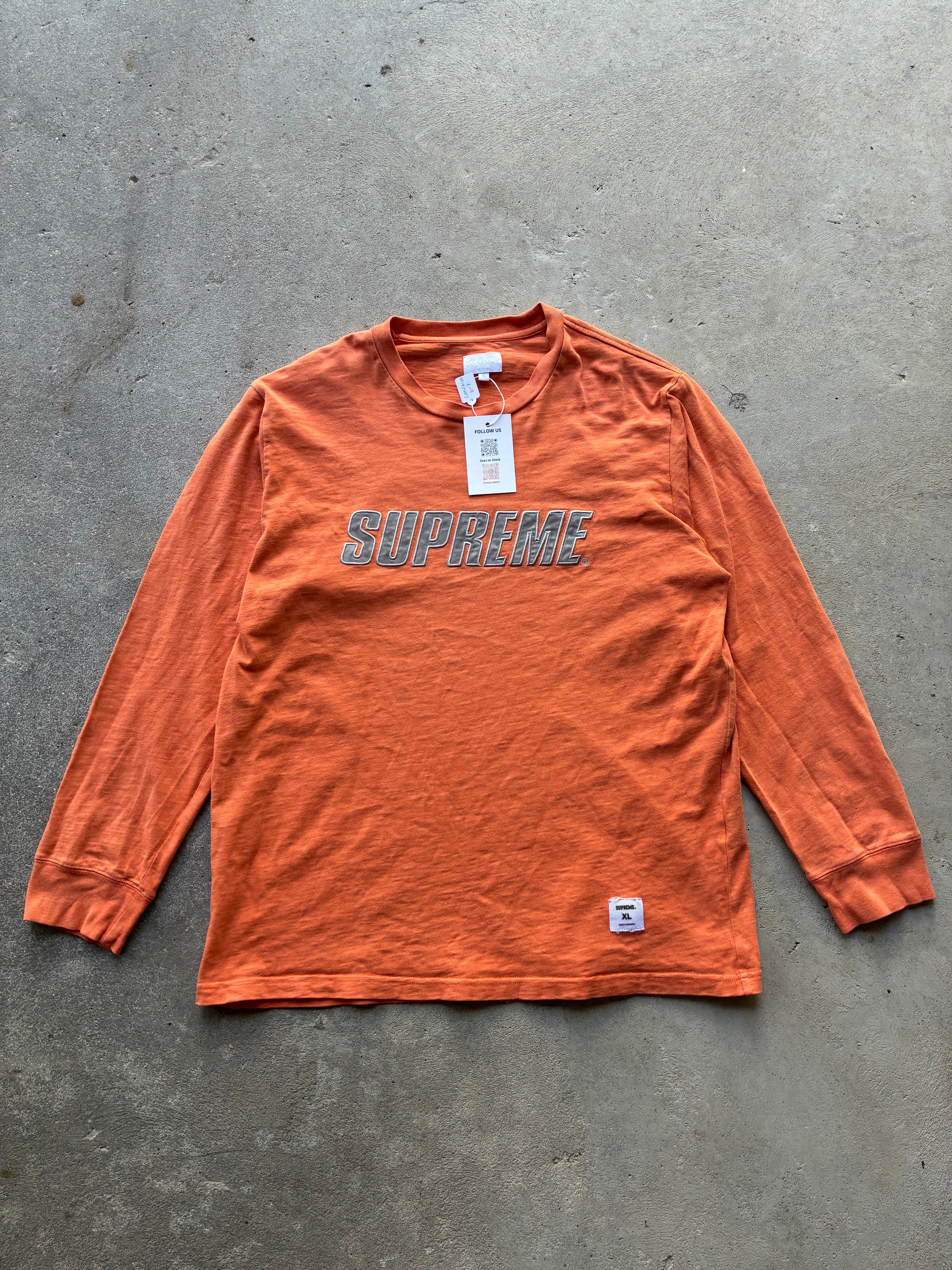 Supreme “METALLIC L/S REFLECTIVEE” Long Sleeve (XL)