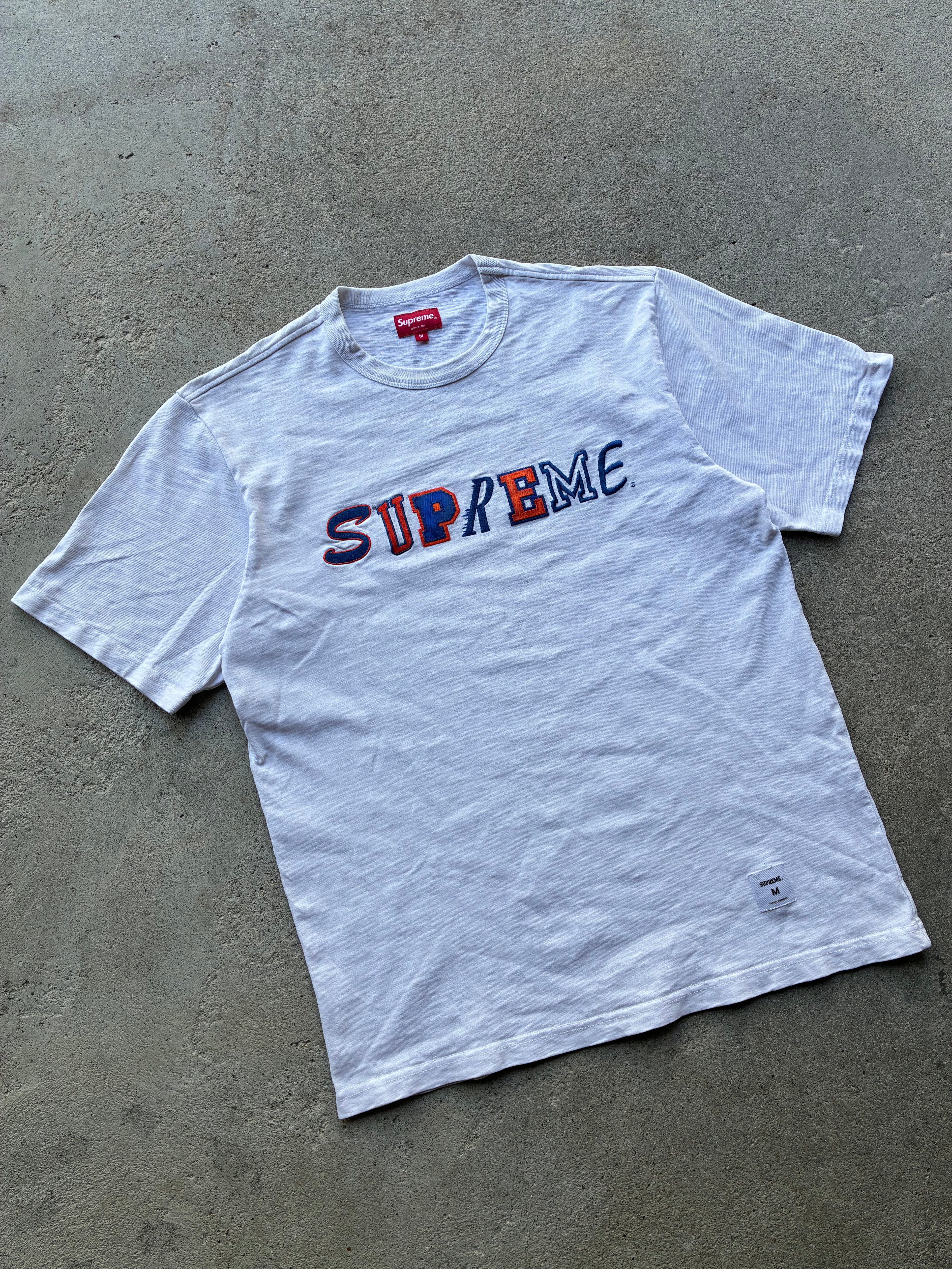 Supreme “COLLEGE LOGO S/S” Tee (M)
