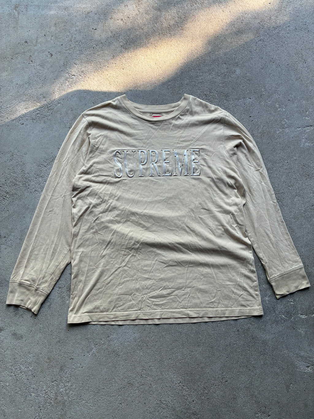 Supreme “GOLD LOGO” Long Sleeve (L)