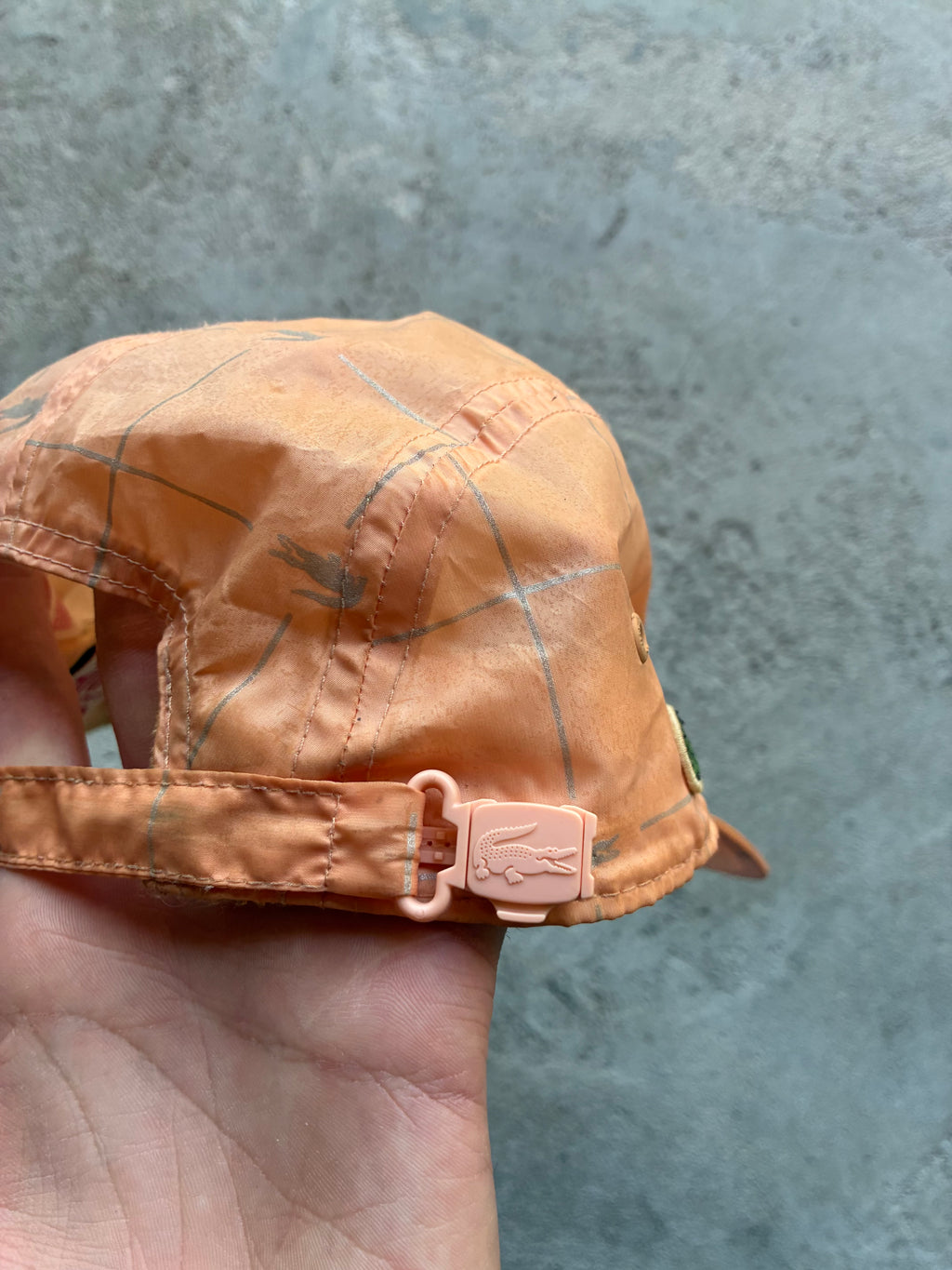 Reflective supreme x Lacoste Camp Cap (Adjustable)