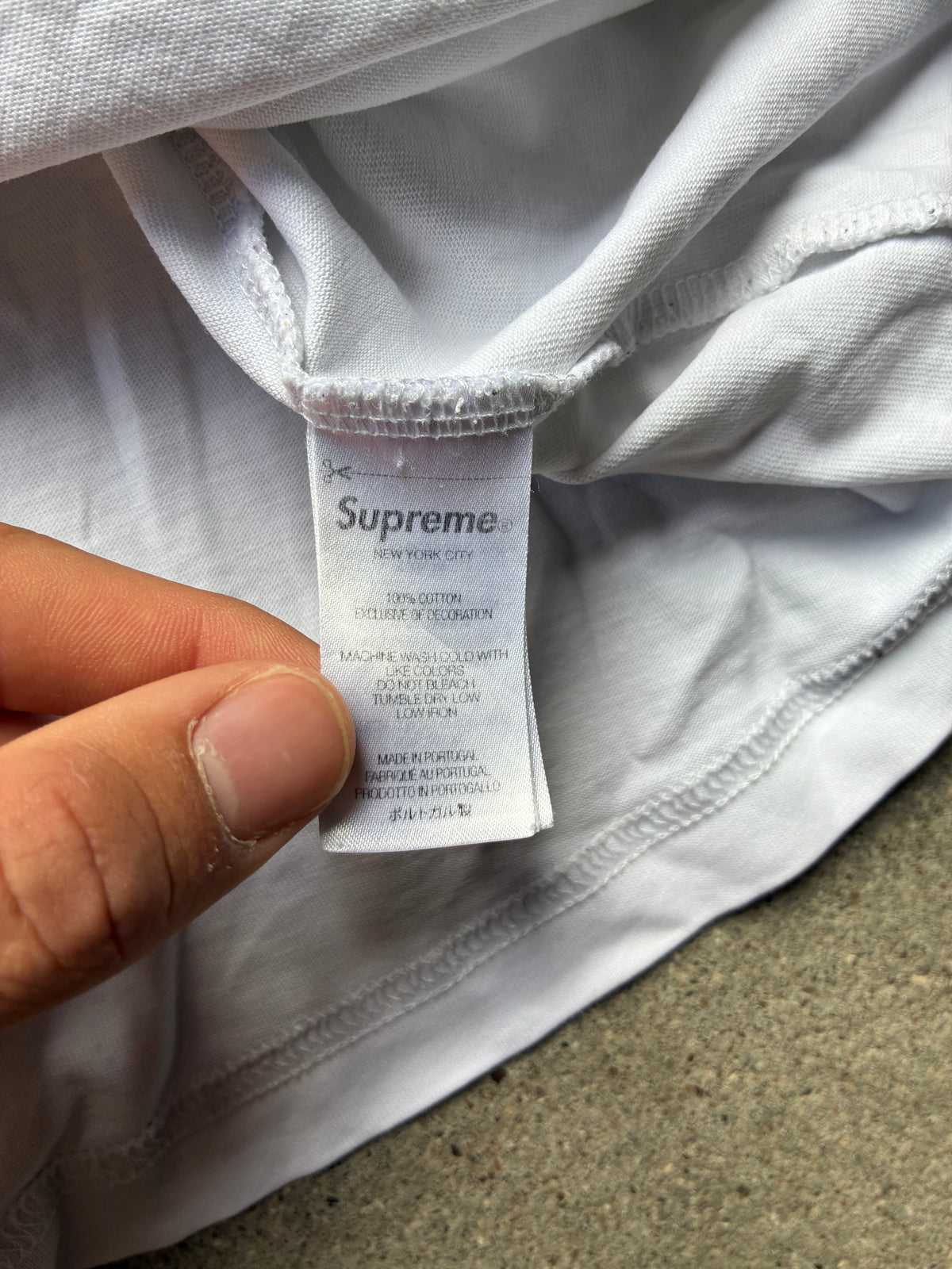 Supreme “WARM UP STRIPE SS24” Tee (L)
