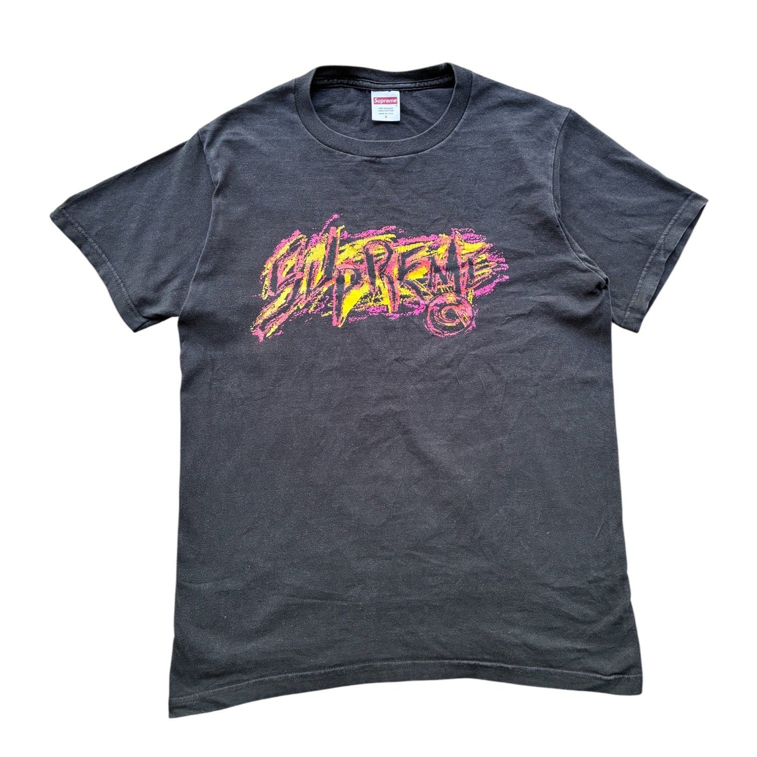 Supreme “SCRATCH BLACK FW20” tee (S)