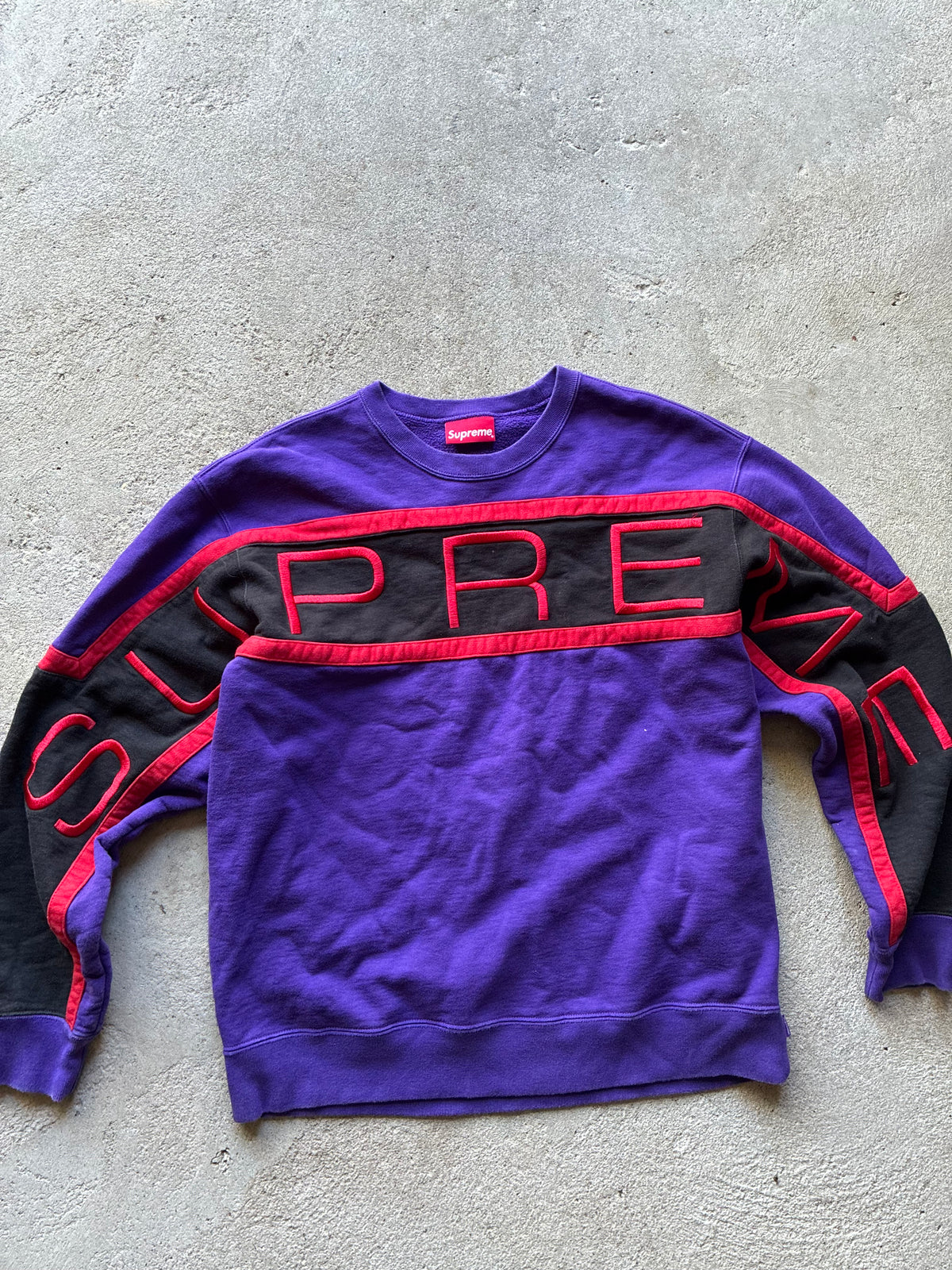 Supreme “PANELED” Crewneck (M)