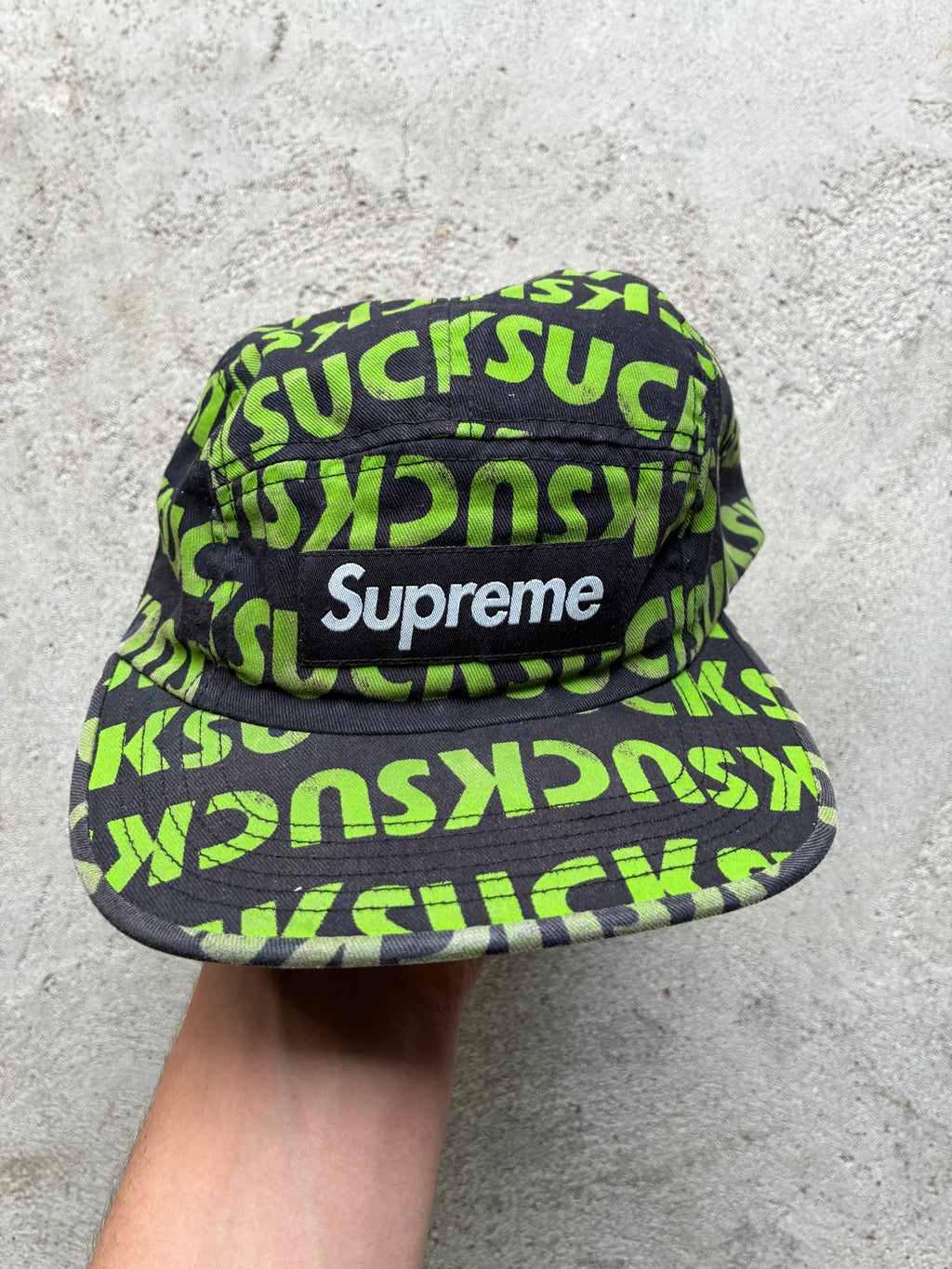 Supreme “SUCK” Camp Cap (Adjustable)
