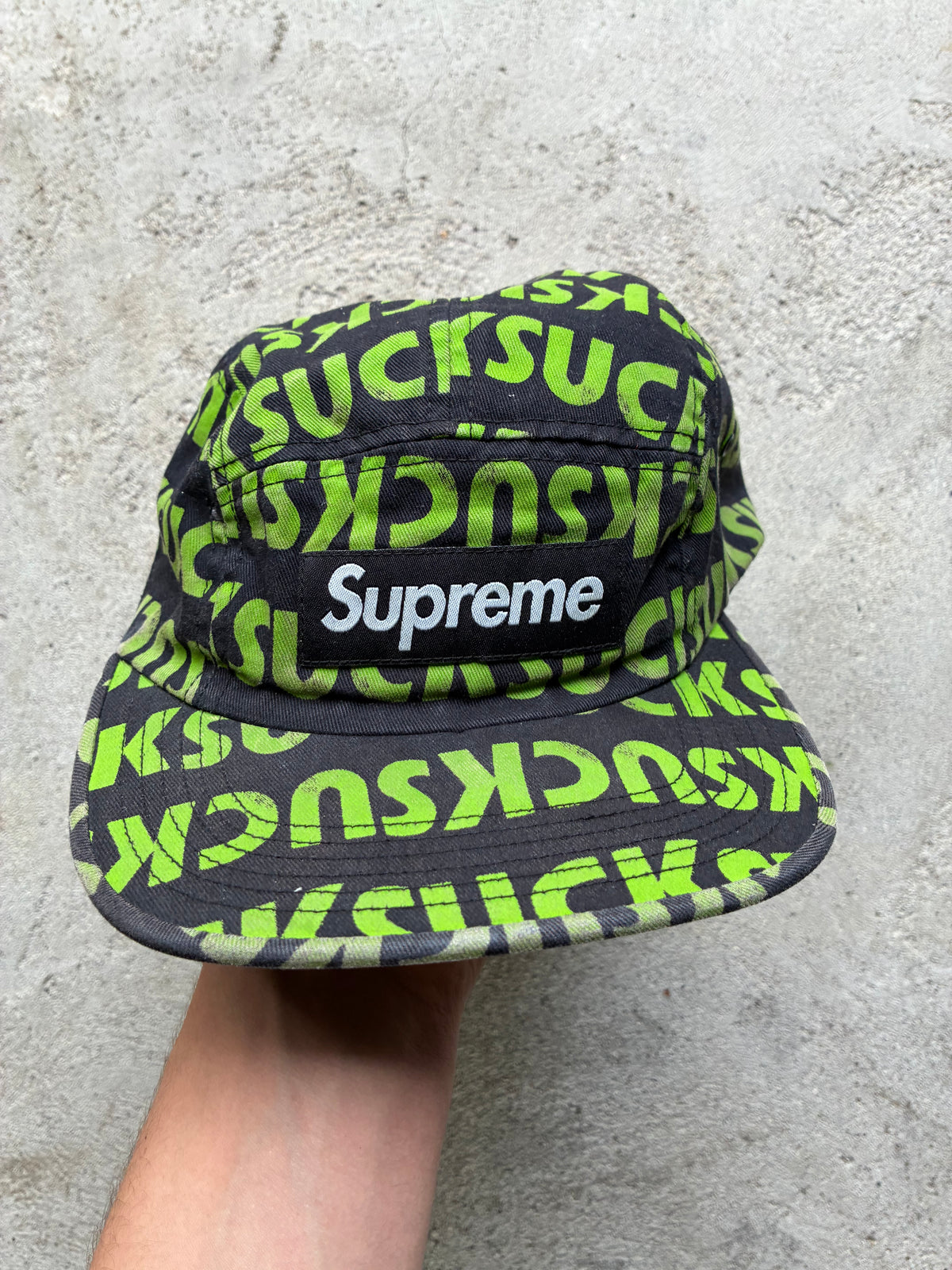 Supreme “SUCK” Camp Cap (Adjustable)