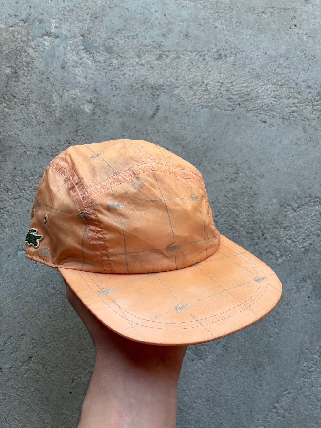 Reflective supreme x Lacoste Camp Cap (Adjustable)
