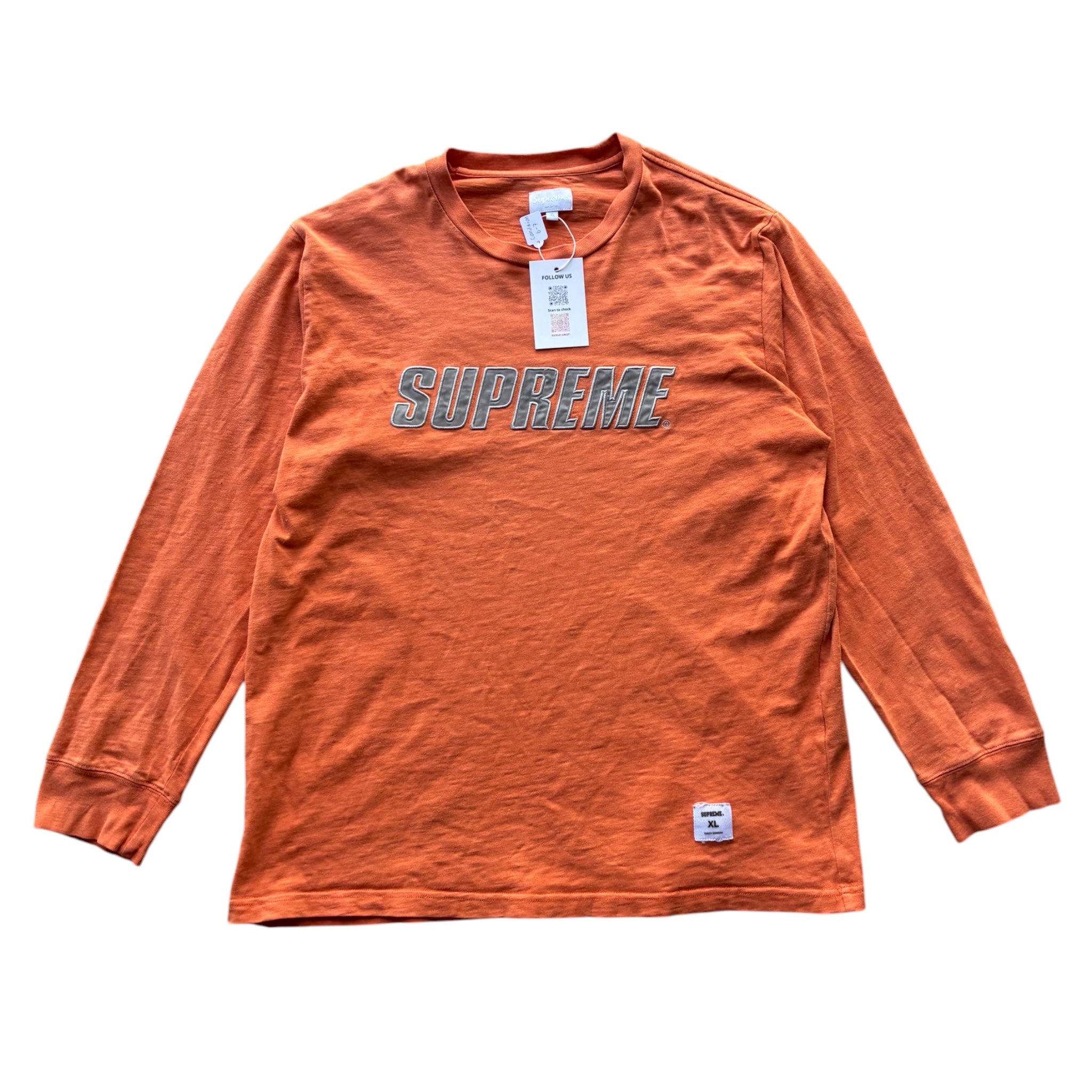 Supreme “METALLIC L/S REFLECTIVEE” Long Sleeve (XL)