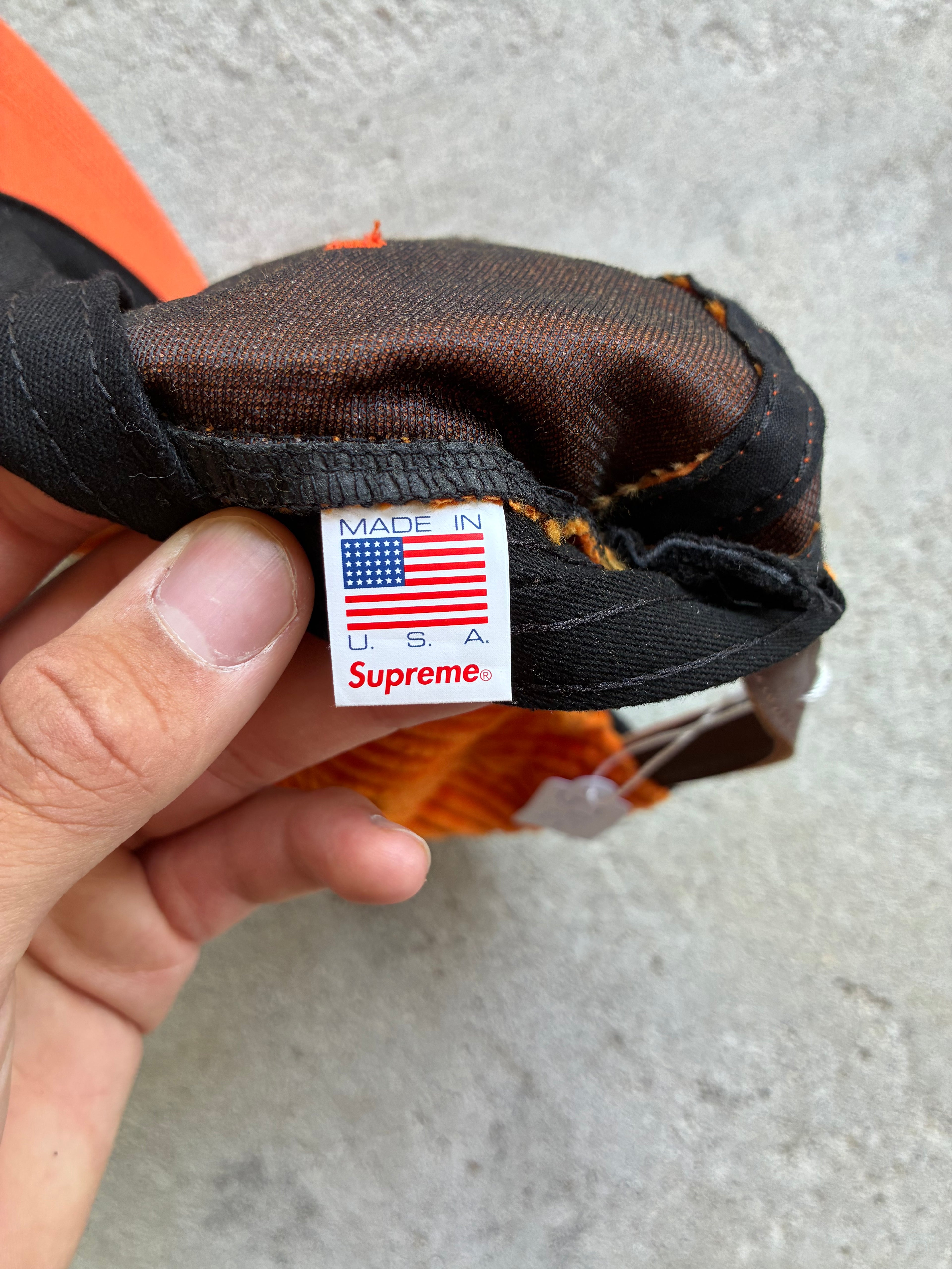 Supreme “ORANGE” Camp Cap (Adjustable)