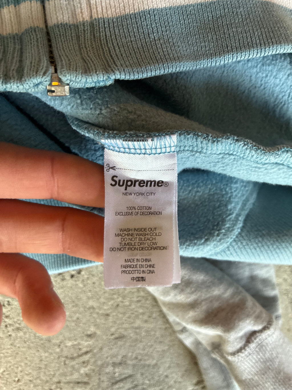 Supreme x junya watanabe zip up hoodie (L)