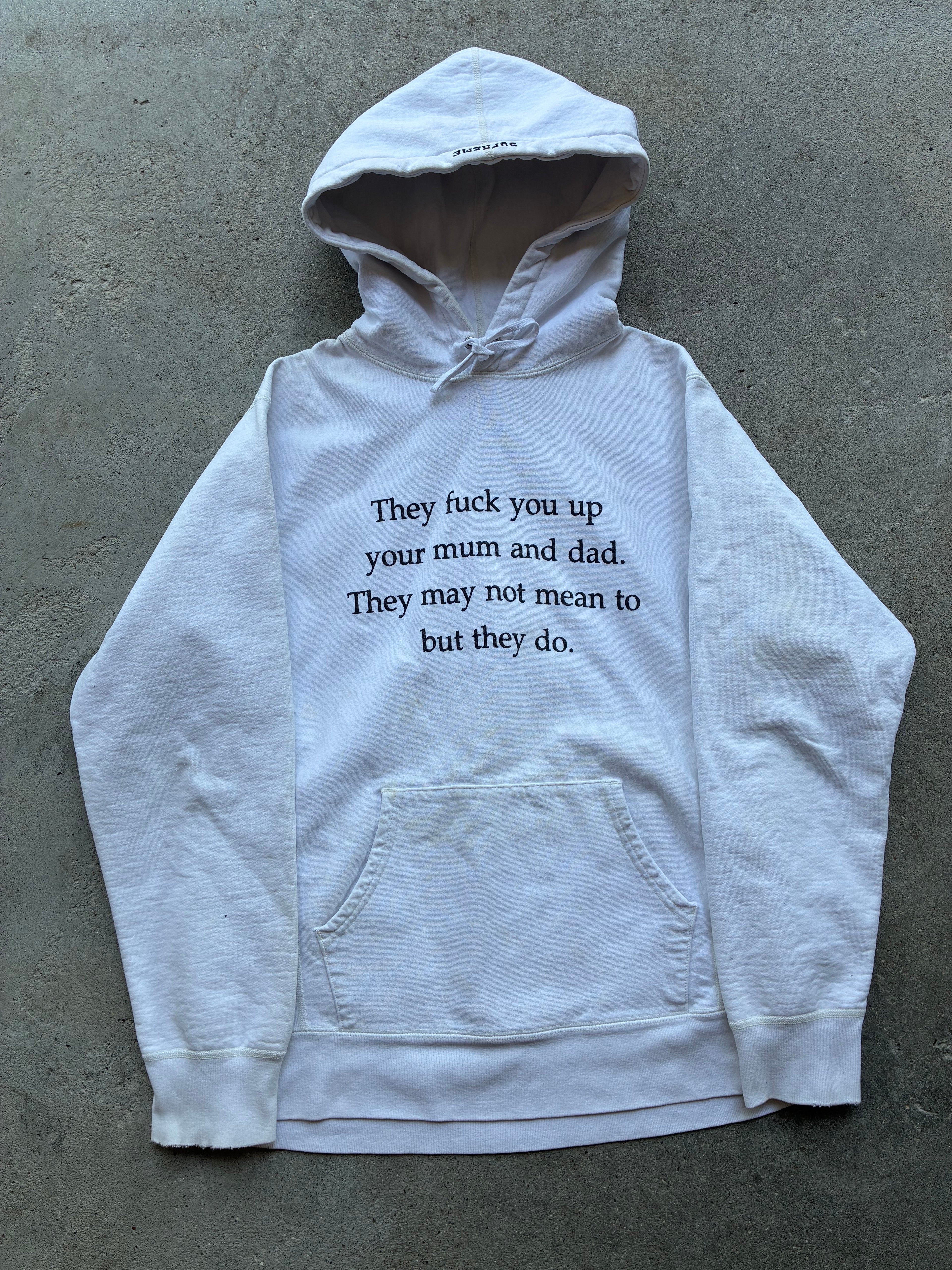 Supreme “THEY F*CK YOU UP” Hoodie (L)