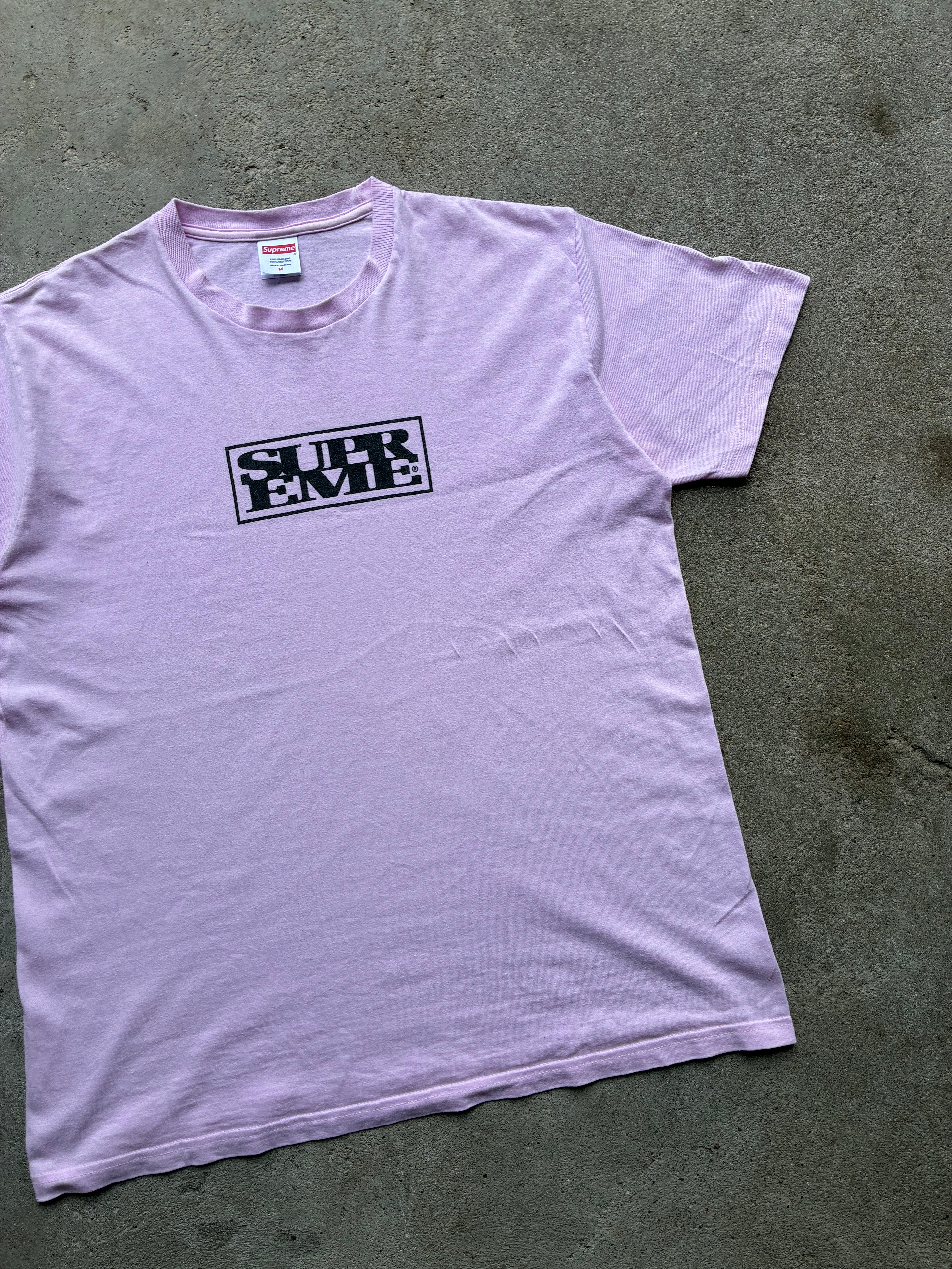 Supreme “CONNECT LIGHT PINK FW24” tee (M)