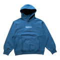 Supreme box logo “FW23 LYSEBLÅ” hoodie (M)