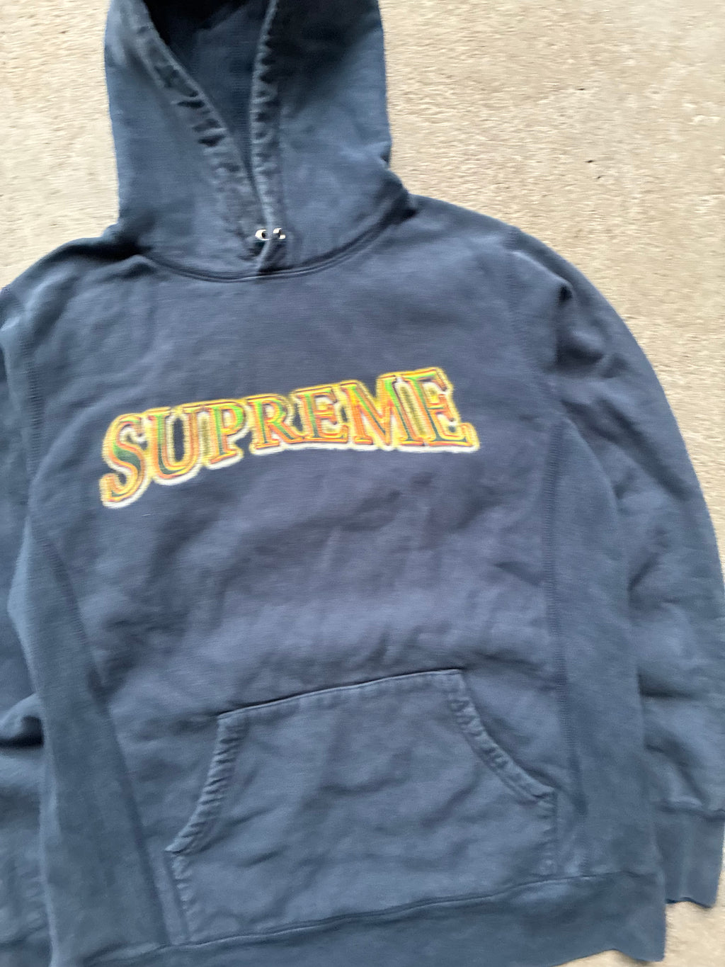 Supreme “METALLIC ARC LOGO” Hooded Hoodie (M)