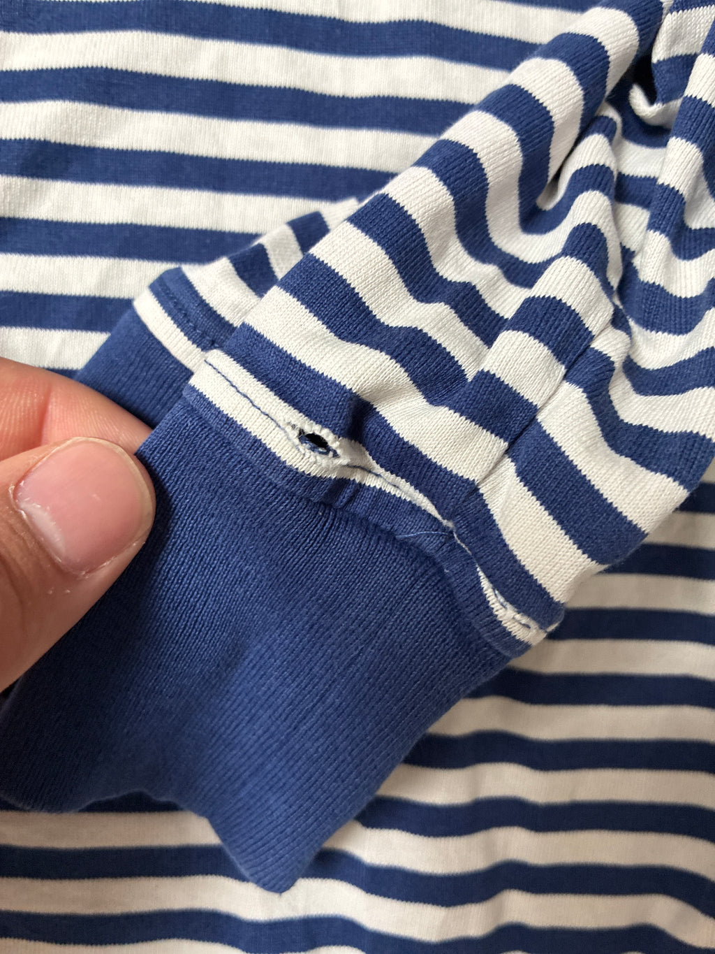 Supreme “STRIPED LOGO” Long Sleeve (M)