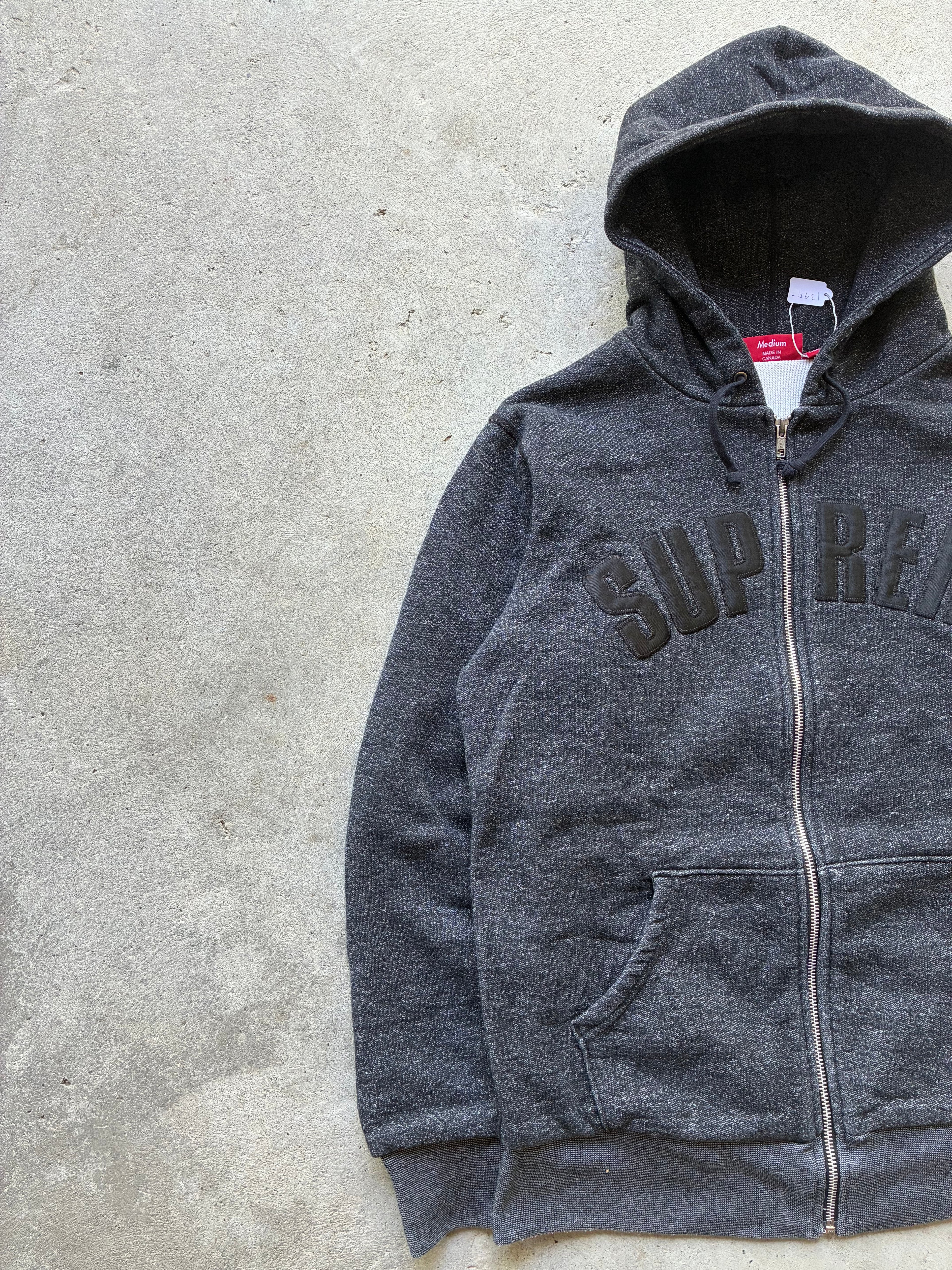 Supreme “THERMAL ARC LOGO 2010” zip up hoodie (M)