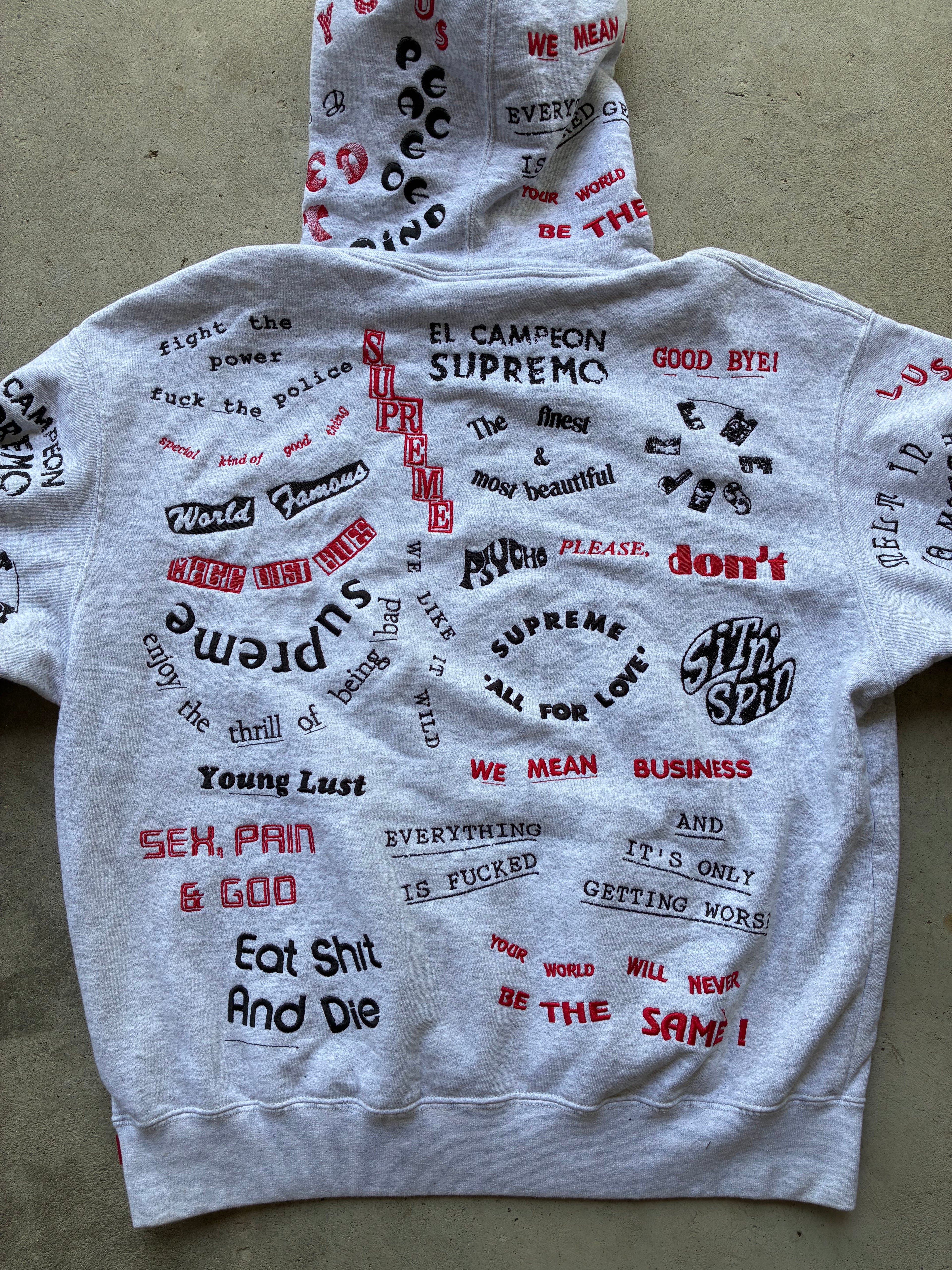 Supreme “TOO DEADLY SS26” Hooded Hoodie (L)