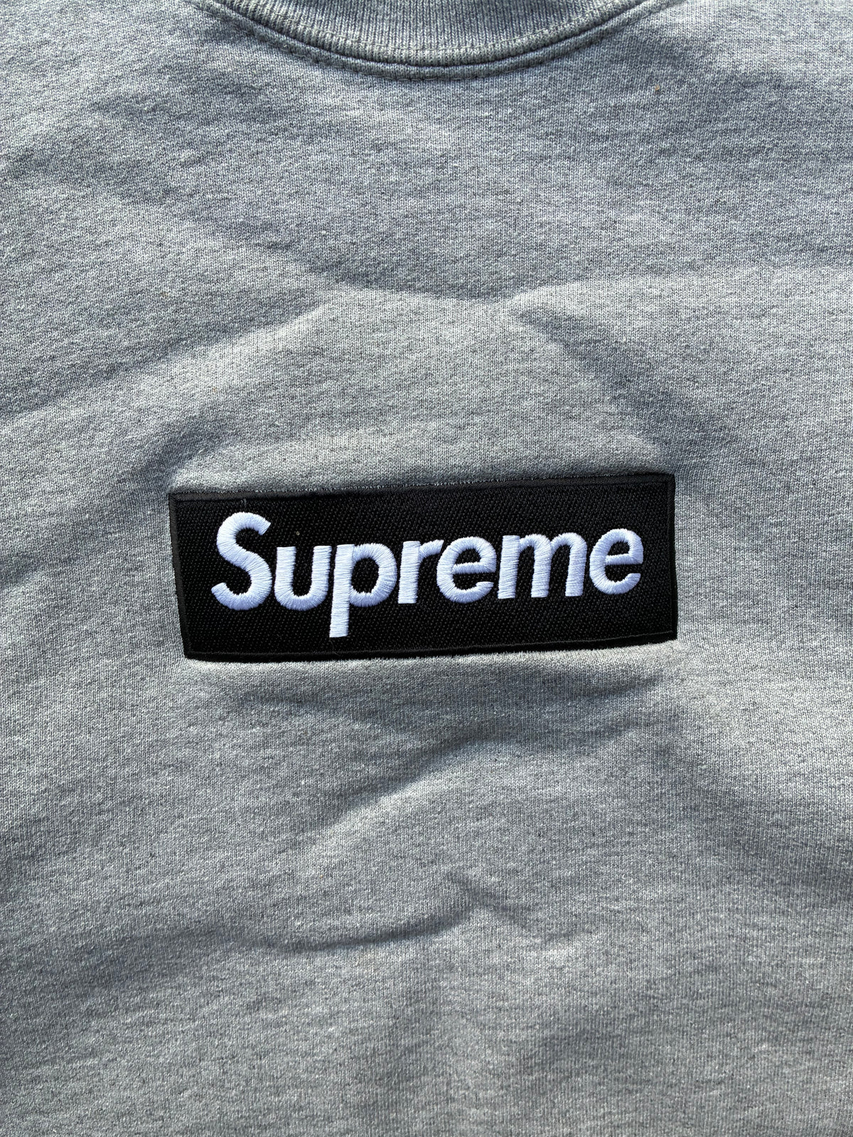 Supreme “FW22 GREY” Box Logo Crewneck (L)