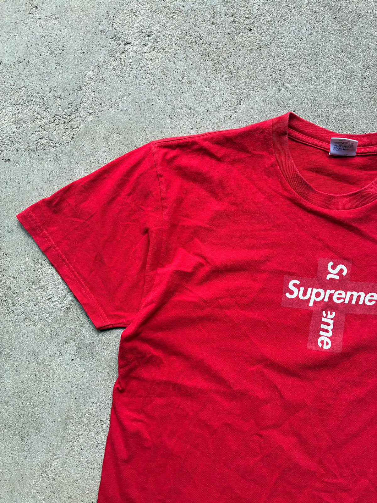 Supreme “CROSS BOX LOGO” Tee (L)