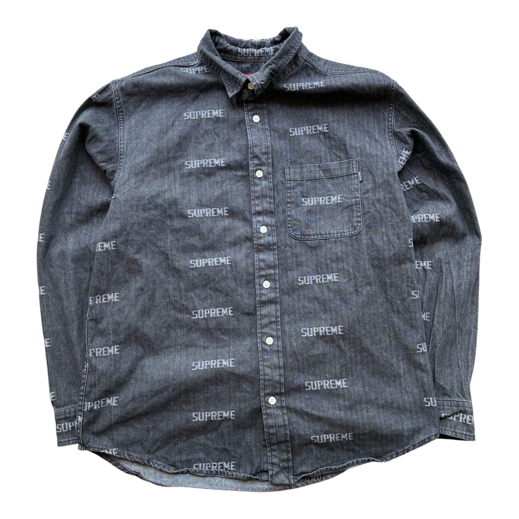 Supreme “LOGO DENIM” Skjorte (L)