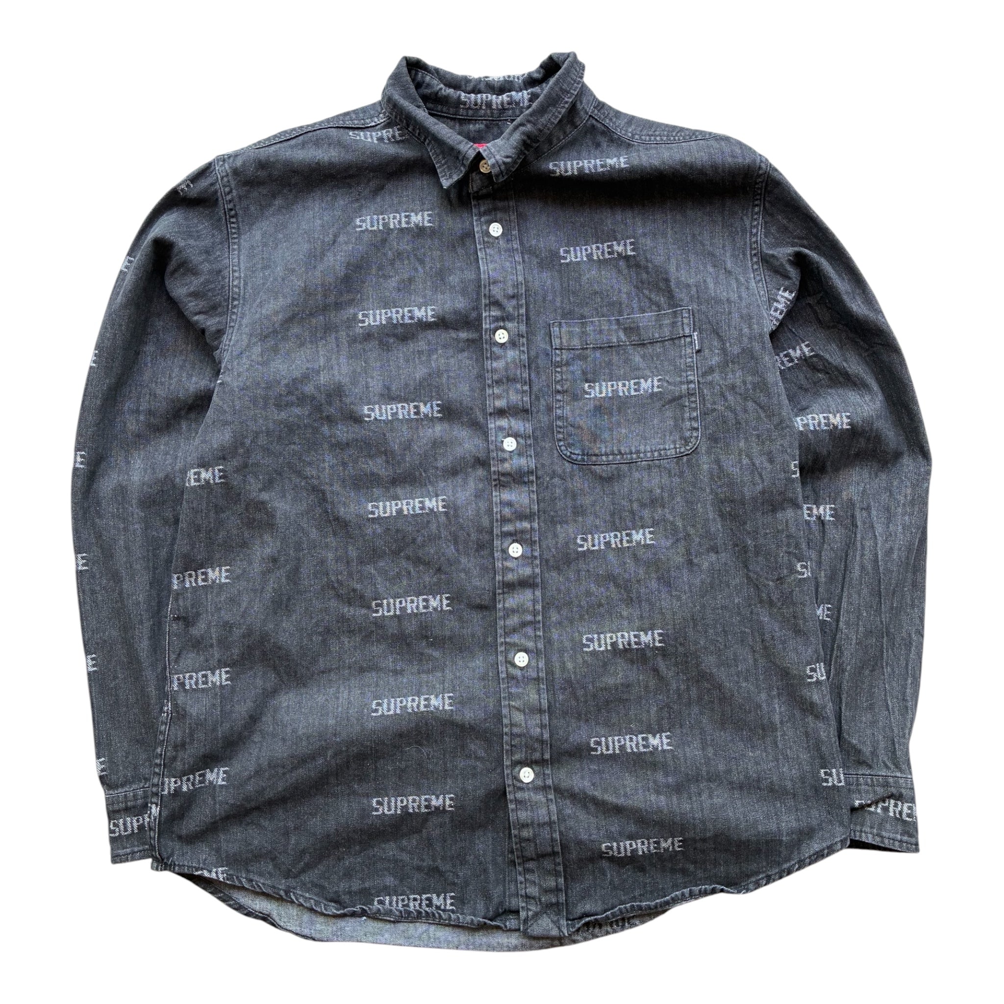 Supreme “LOGO DENIM” Skjorte (L)