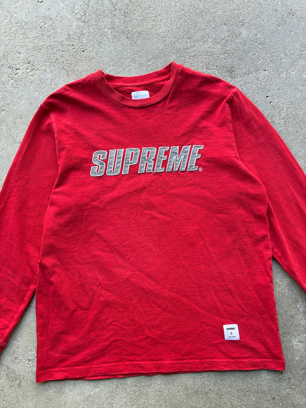 Supreme “REFLECTIVE” Long Sleeve (L)