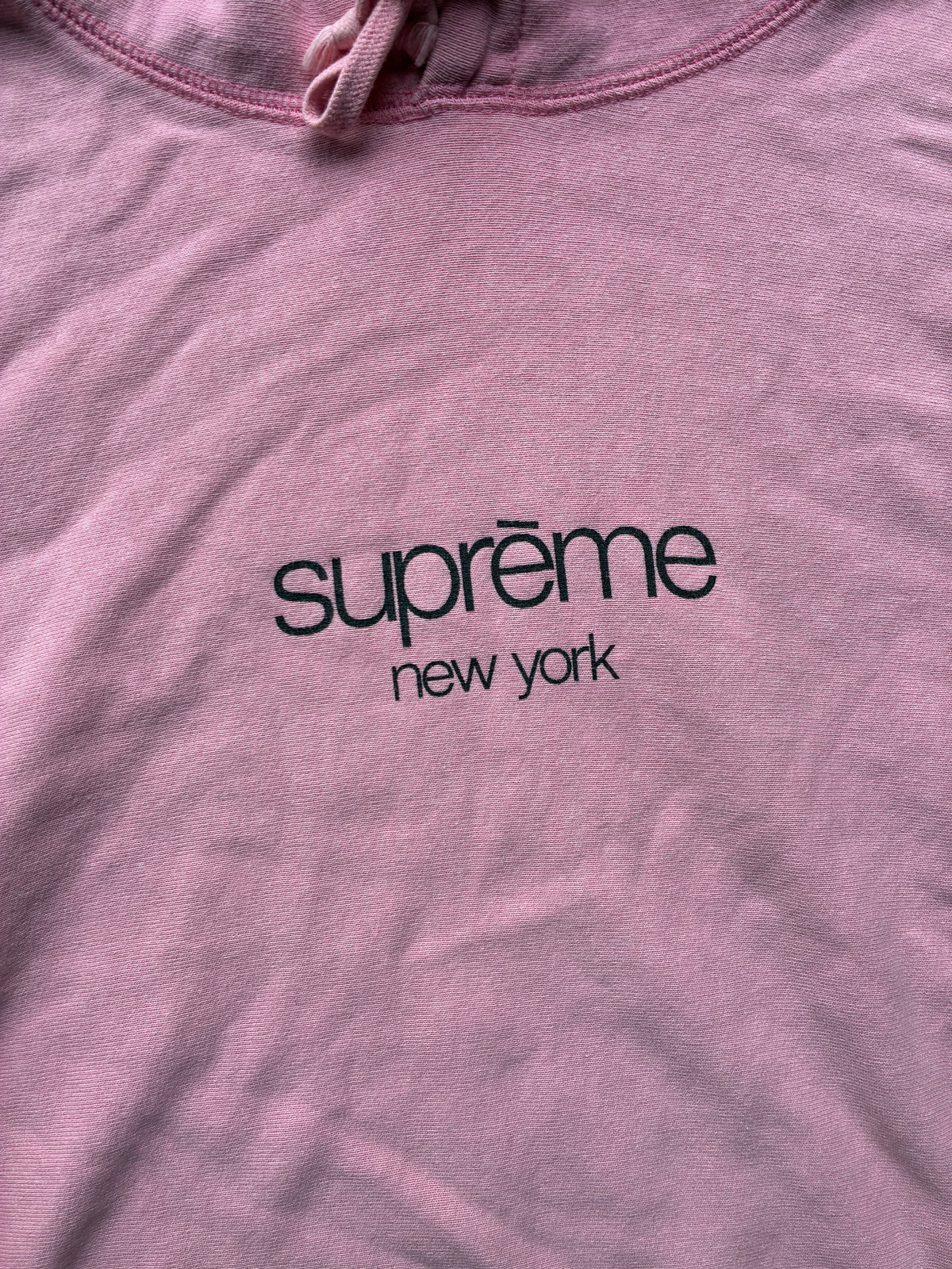 Supreme “PINK NEW YORK” Hoodie (M)