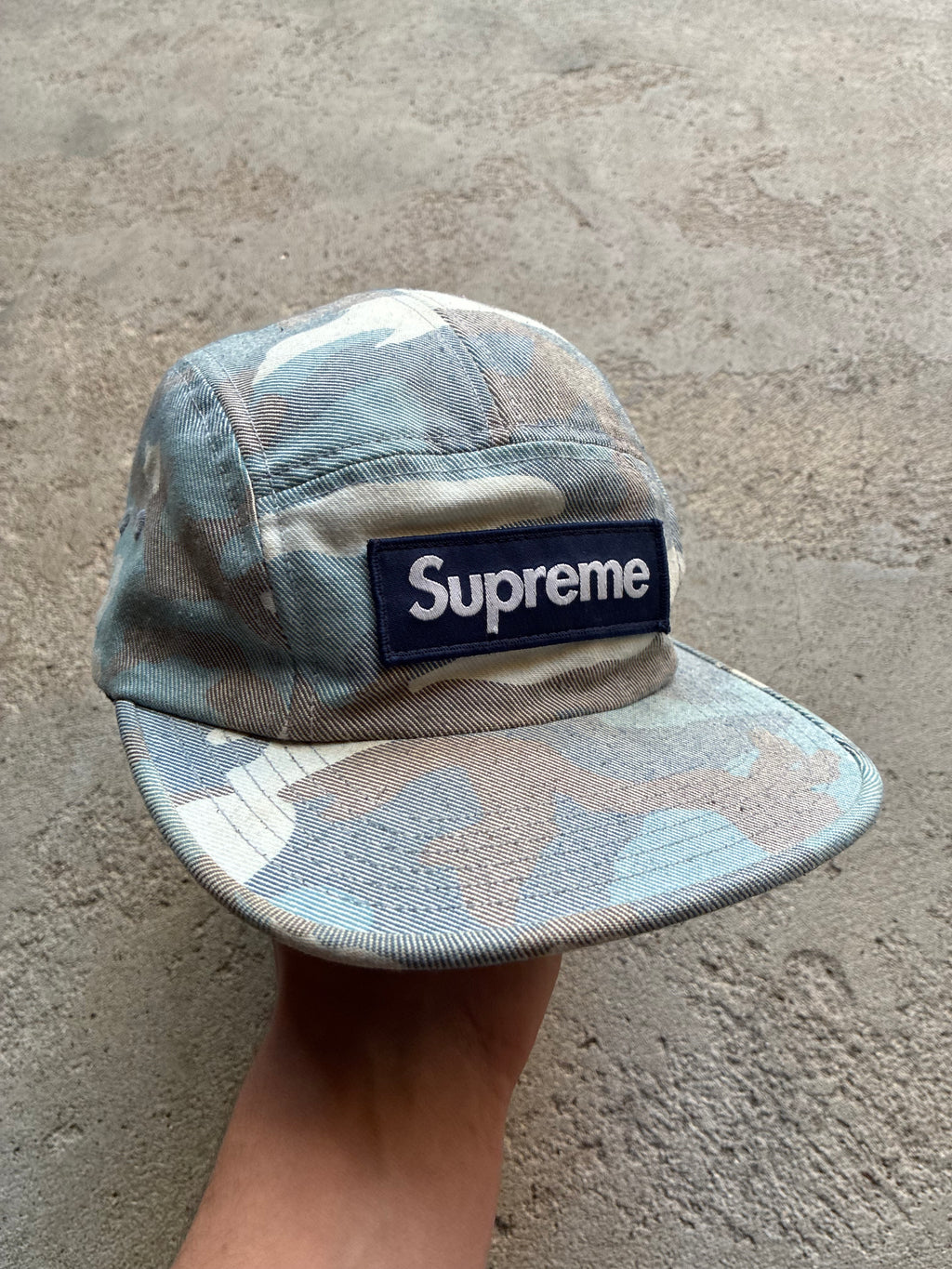Supreme “WASHED OUT CAMO” Camp Cap (Adjustable)