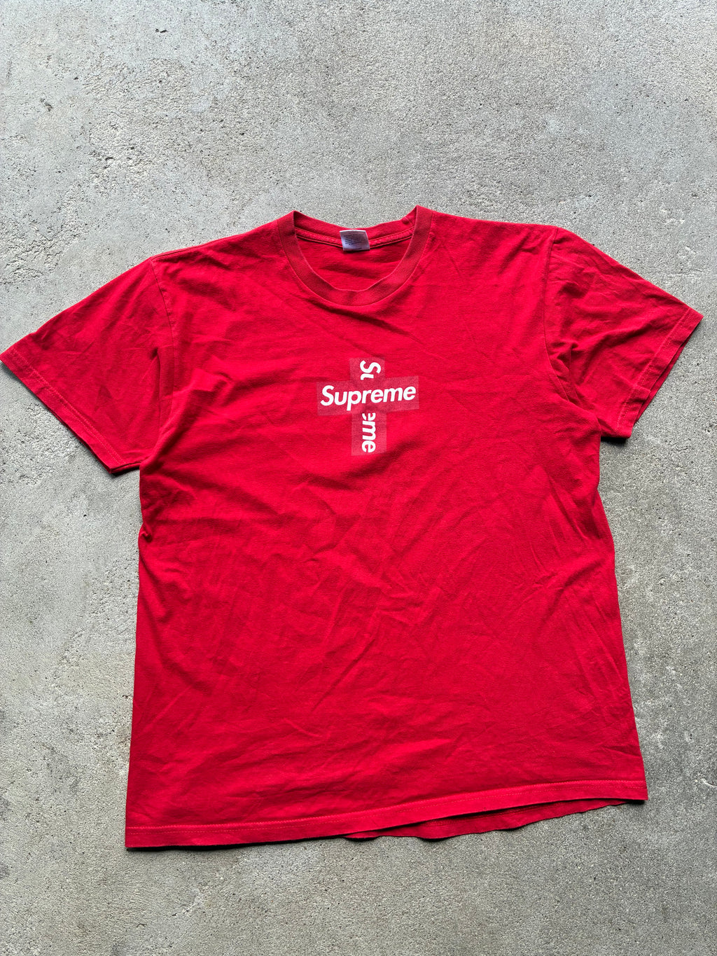 Supreme “CROSS BOX LOGO” Tee (L)
