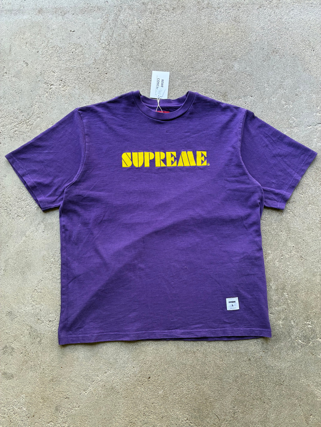 Supreme “STENCIL EMBROIDERED SS24” Tee (L)