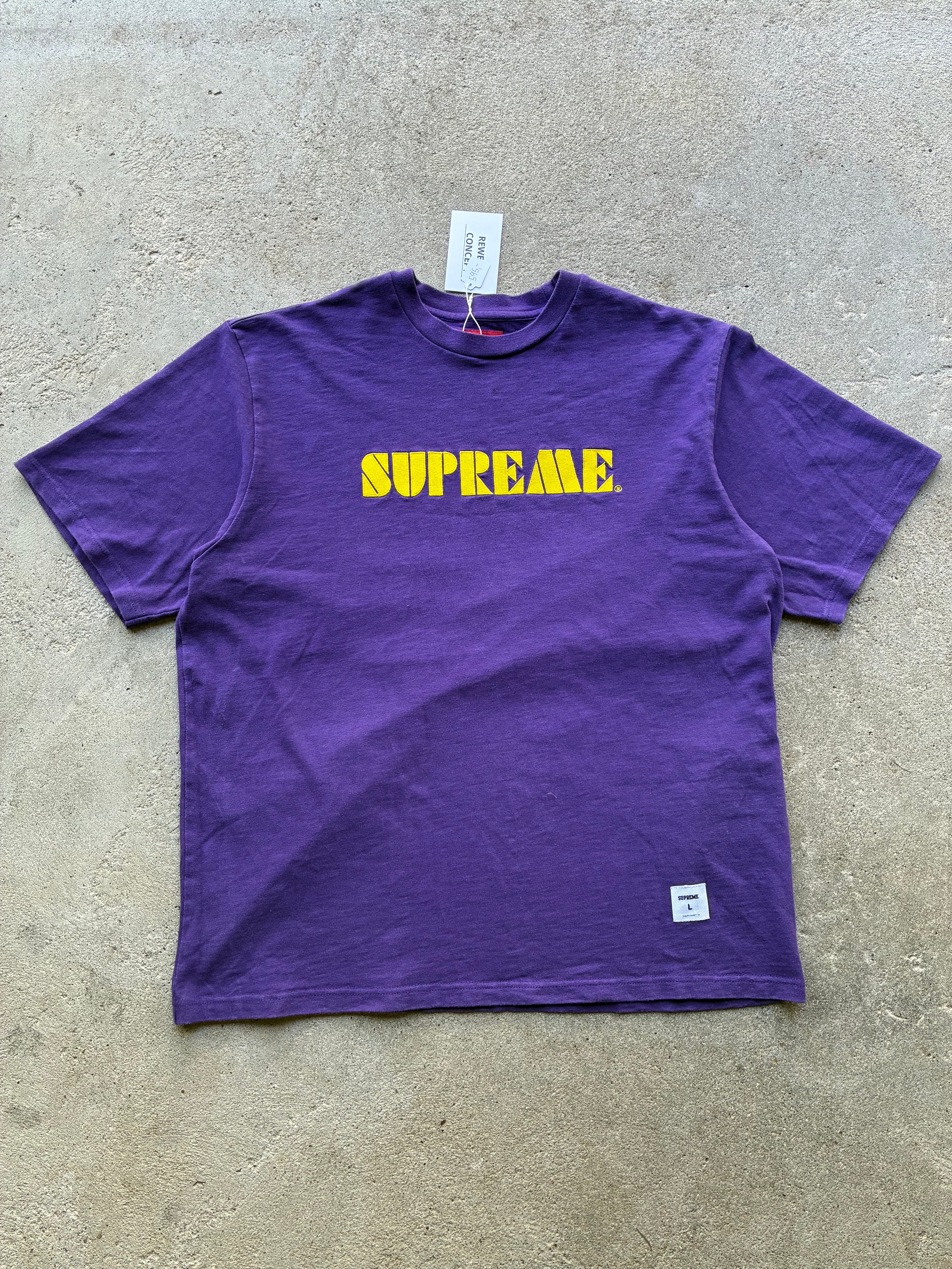 Supreme “STENCIL EMBROIDERED SS24” Tee (L)