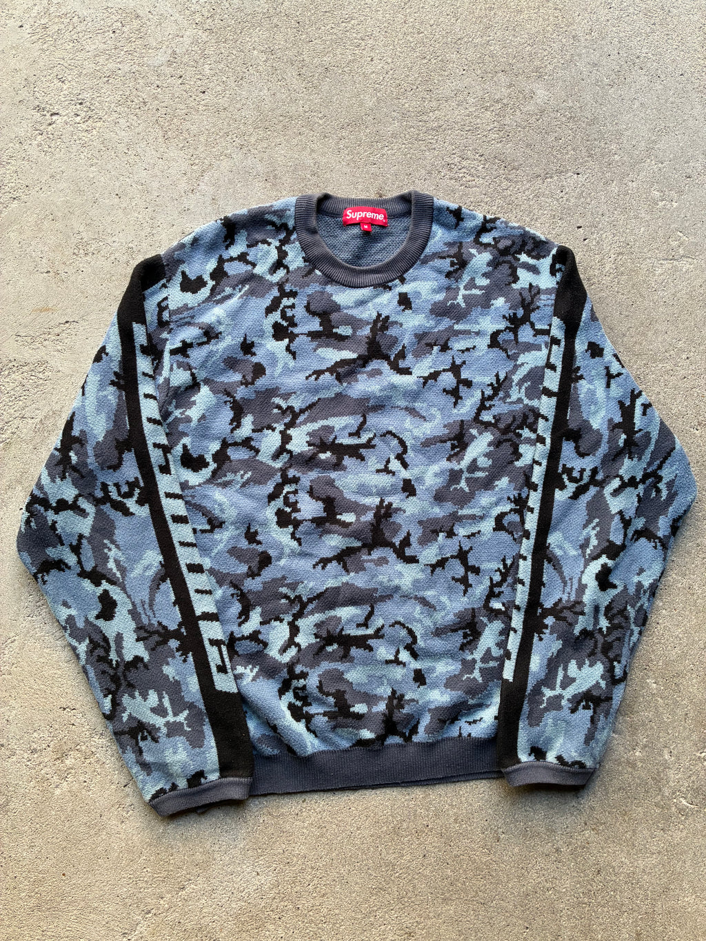 Supreme “SLEEVE STRIPE” Sweater (M)