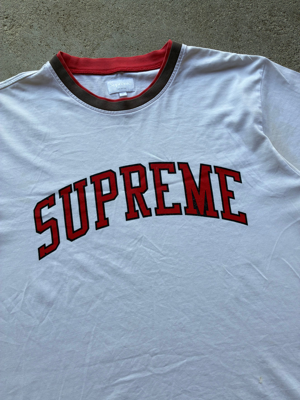 Supreme “ARC LOGO DOUBLE RINGER” tee (XL)