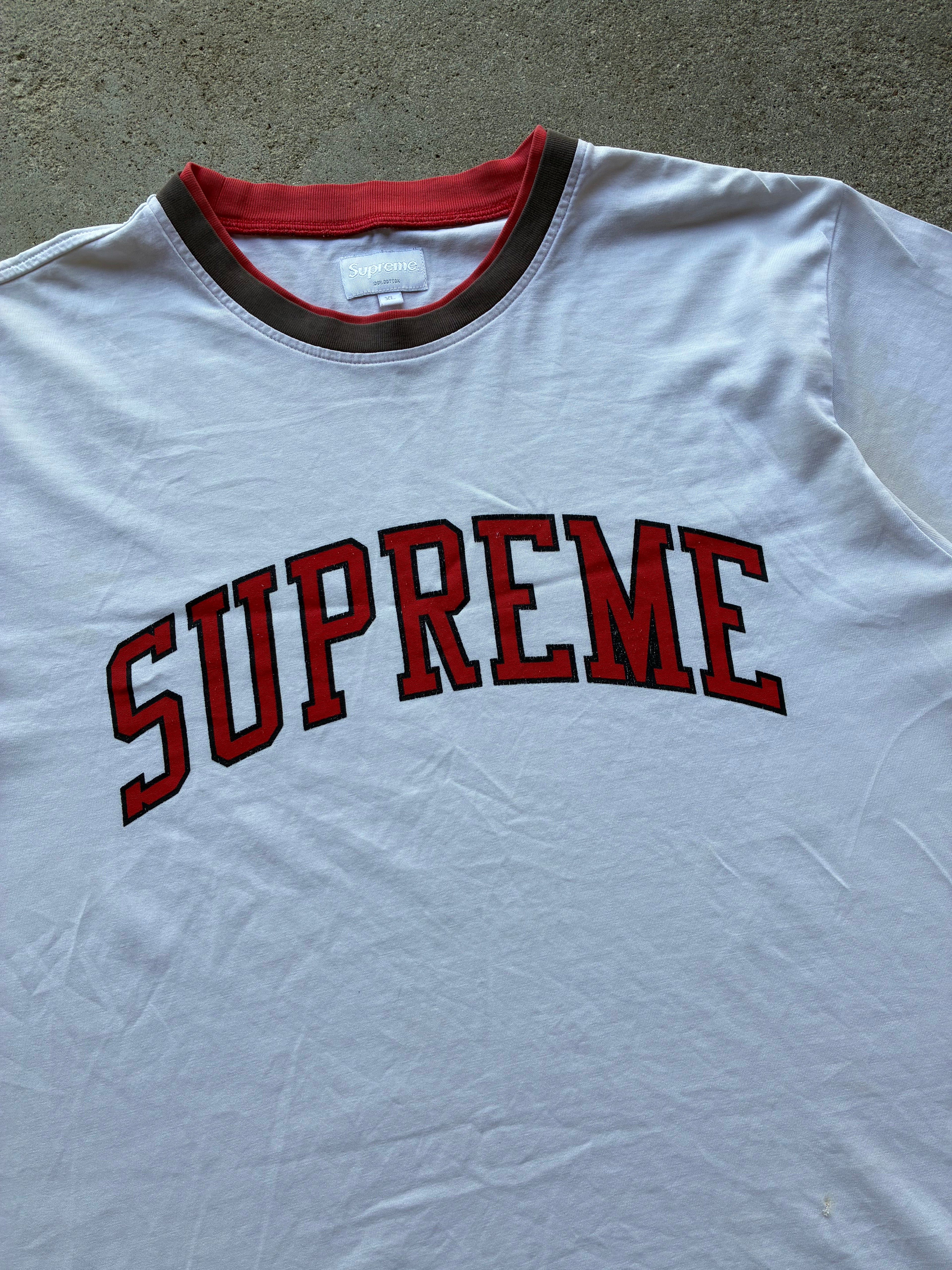 Supreme “ARC LOGO DOUBLE RINGER” tee (XL)