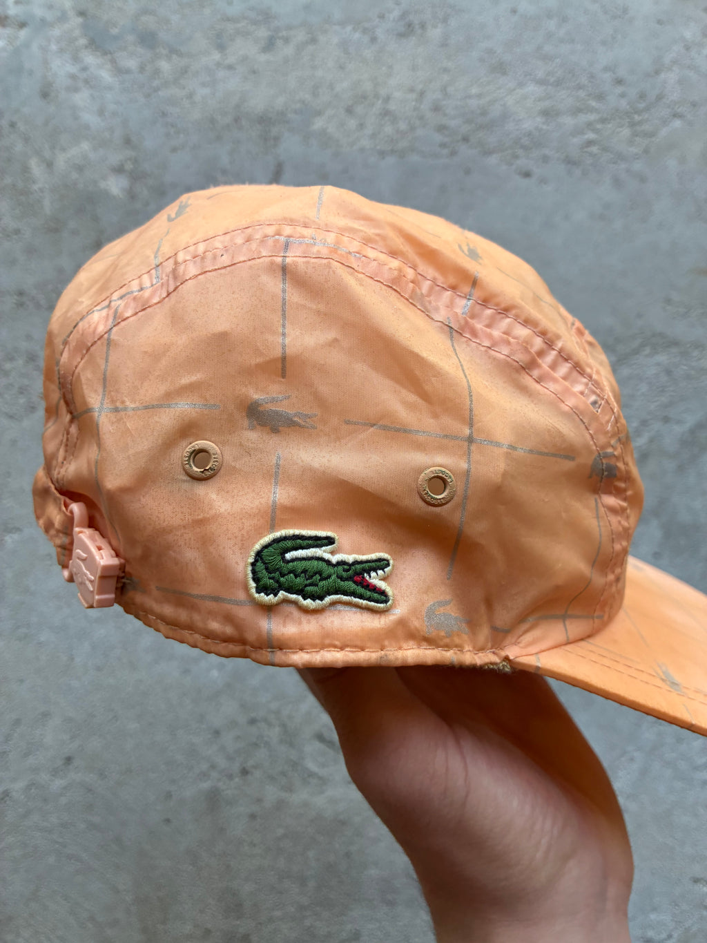 Reflective supreme x Lacoste Camp Cap (Adjustable)
