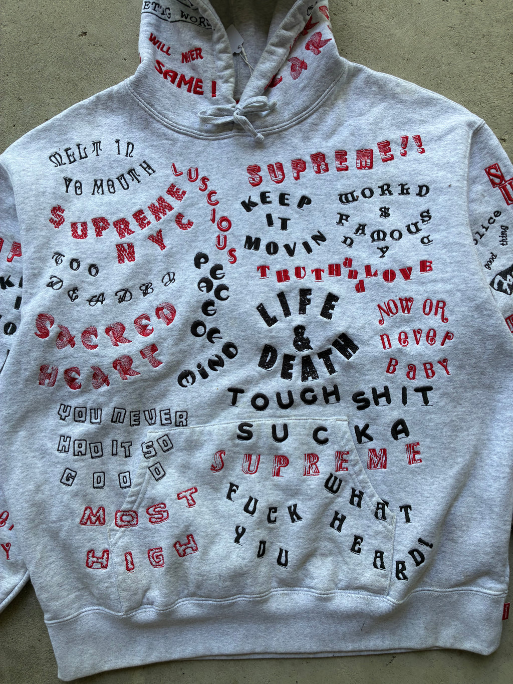 Supreme “TOO DEADLY SS26” Hooded Hoodie (L)