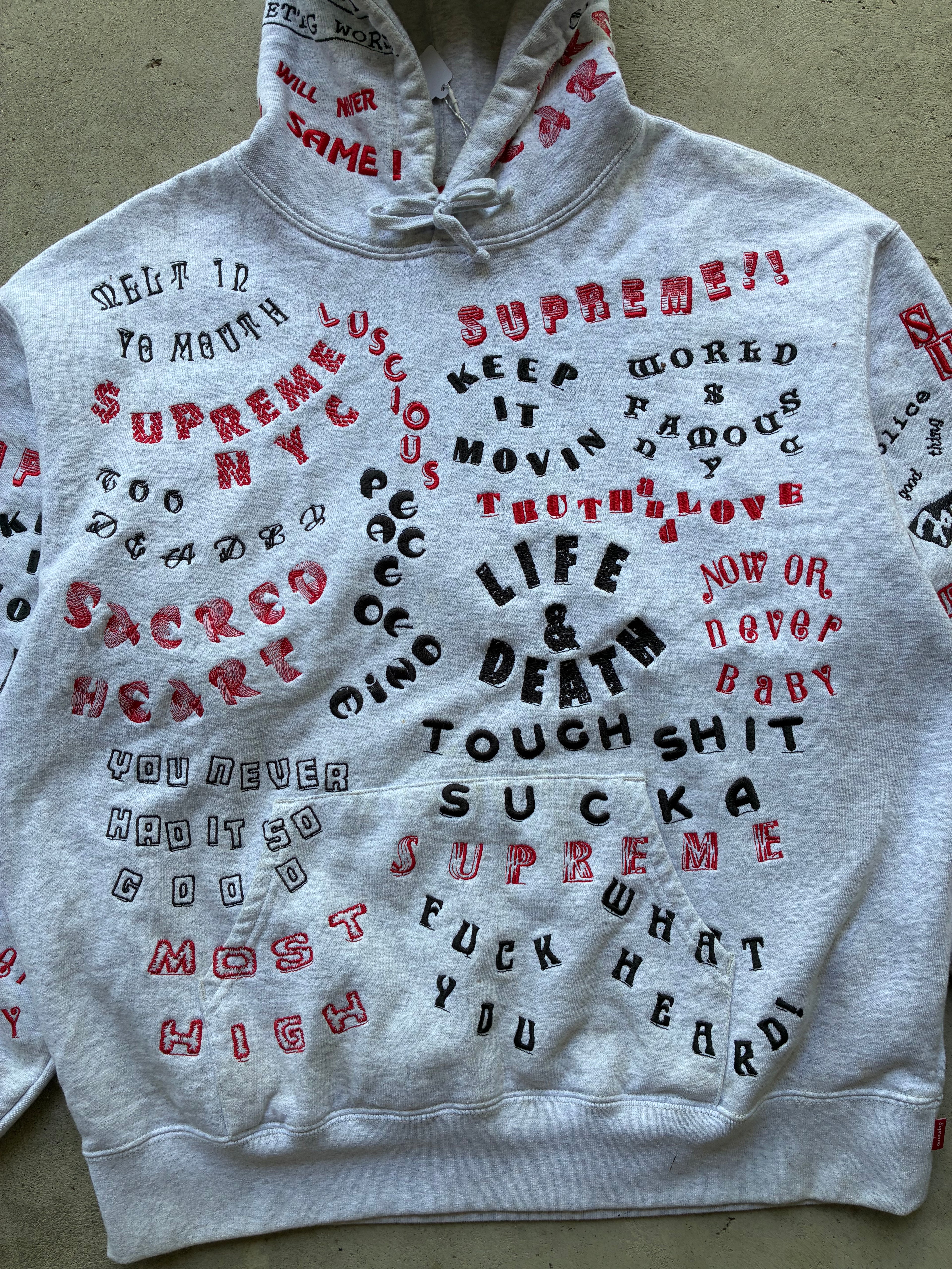Supreme “TOO DEADLY SS26” Hooded Hoodie (L)