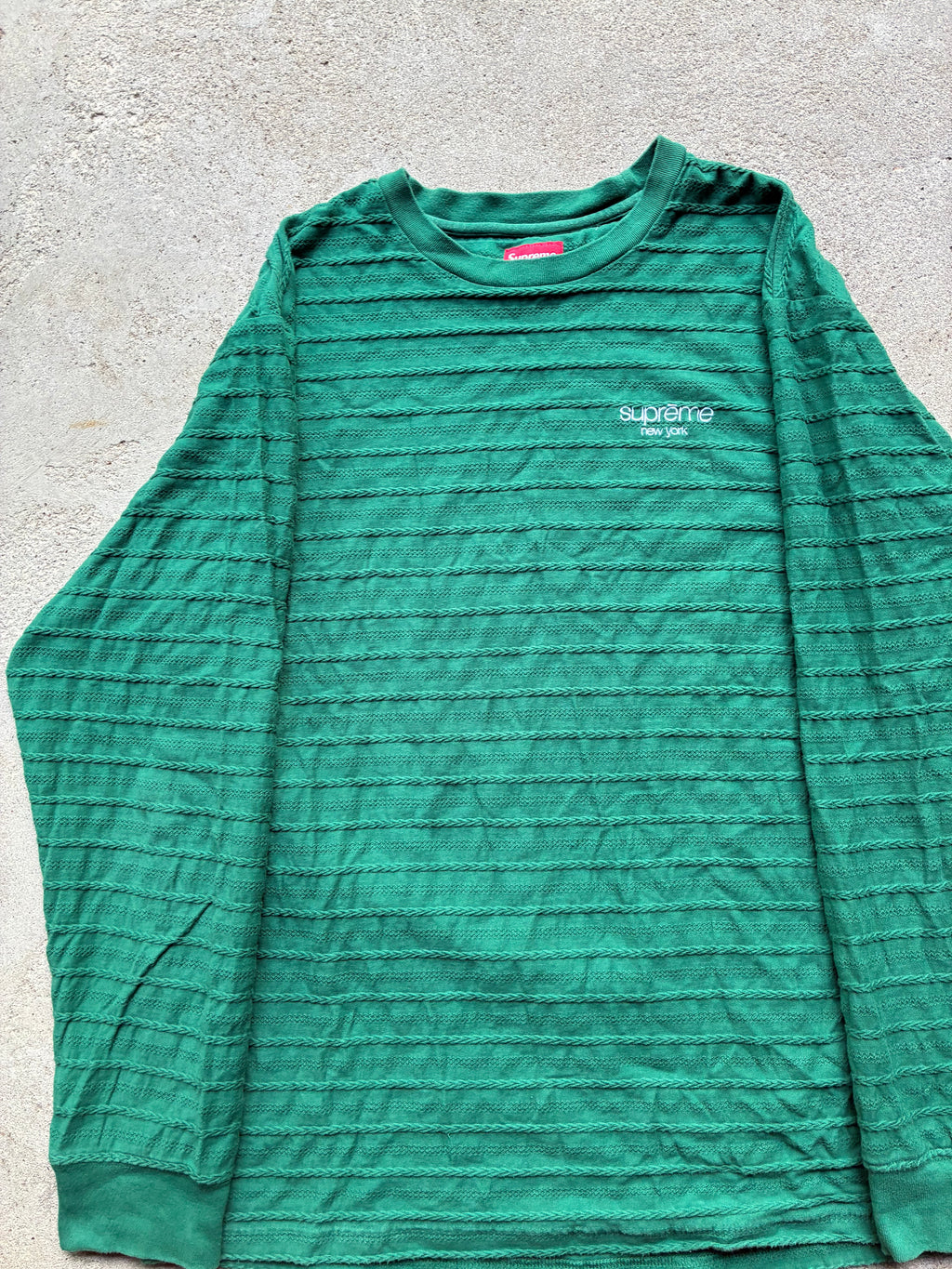 Supreme “RIPPED NEW YORK” Long Sleeve (L)