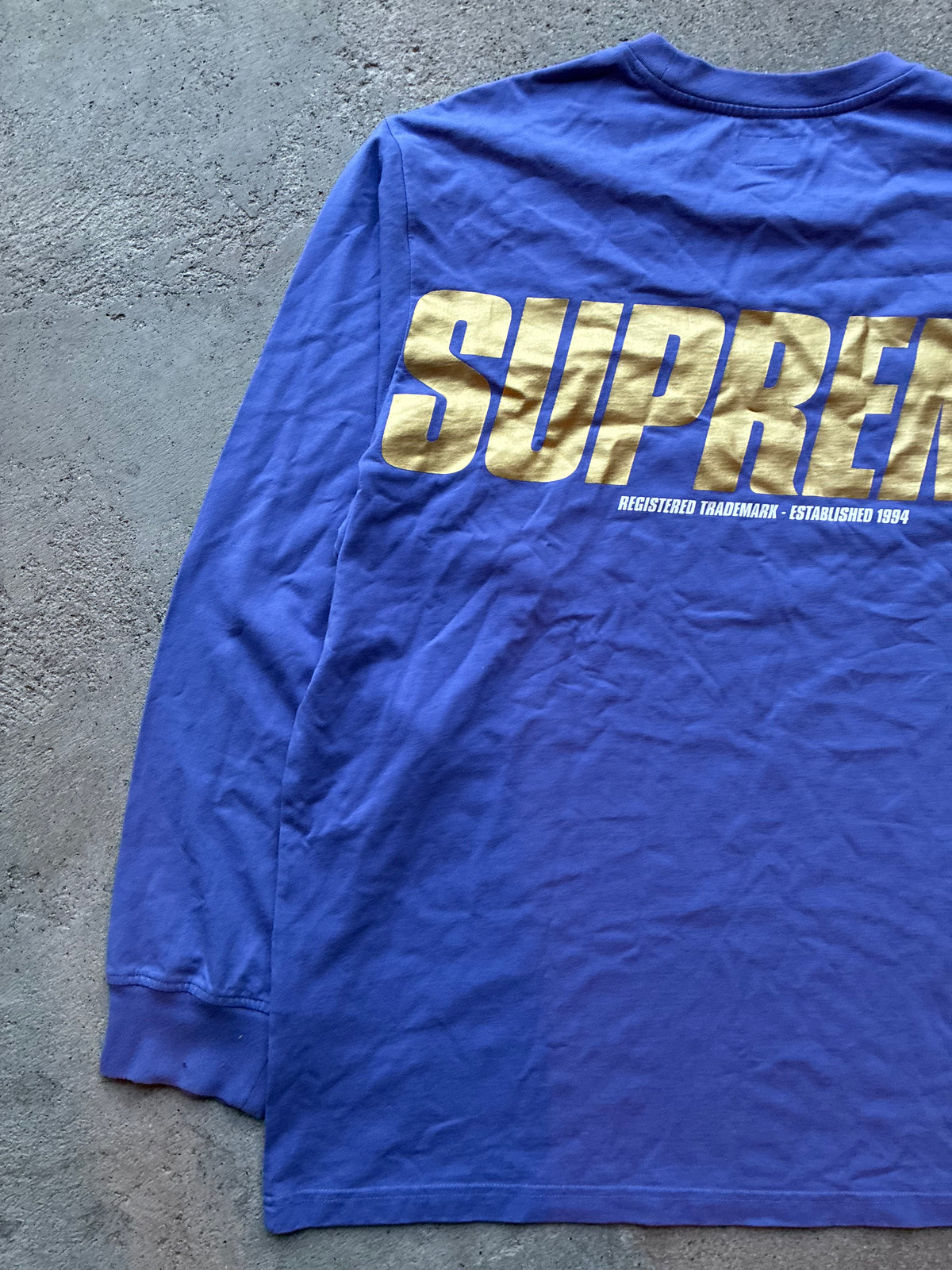 Supreme “TRADEMARK LOGo”  long sleeve (XL)