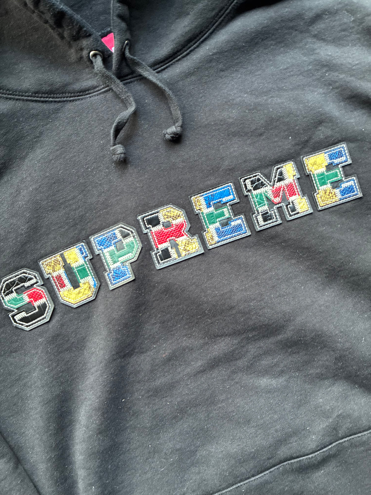 Supreme “COLLEGIATE PATCHWORK” Hoodie (XL)